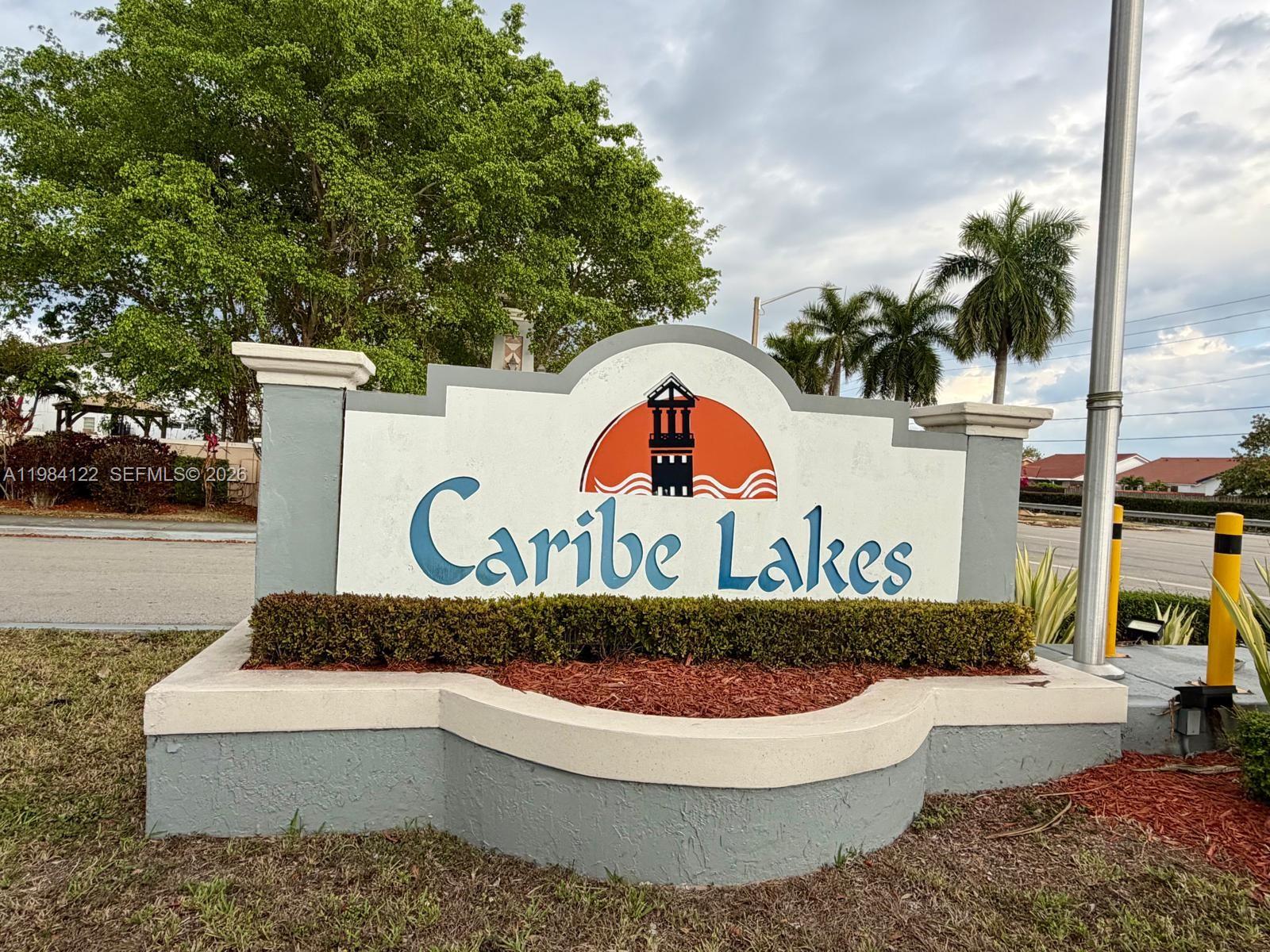 Beautiful 2-bedroom, 2-bathroom townhouse located in the desirable Caribe Lakes gated community. This spacious home features a convenient layout with one bedroom on the first floor and the primary (master) suite on the second floor.

Enjoy a bright and open living and dining area, perfect for entertaining. The property also includes a private fenced patio, in-unit laundry room, and two assigned parking spaces right in front of the unit, plus ample guest parking.

Caribe Lakes offers 24/7 security with a guarded gate, providing peace of mind. Residents can enjoy family-friendly amenities including playground areas for children and a basketball court.