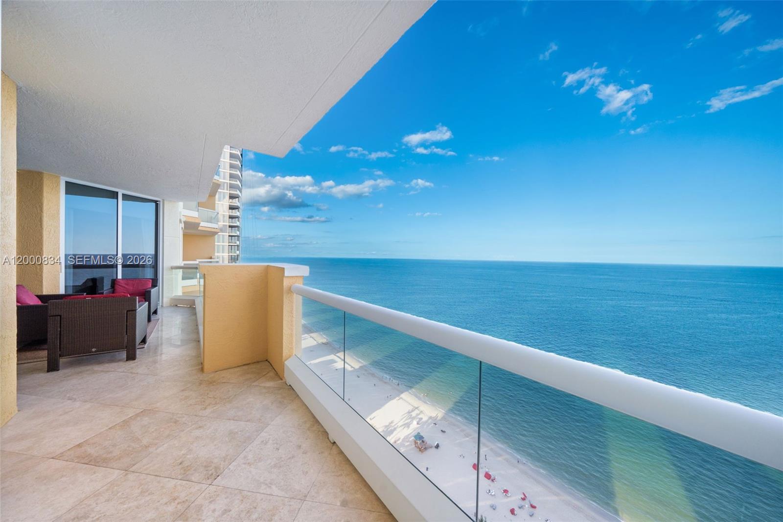 This stunning 3-bedroom, 3-bathroom residence offers breathtaking direct ocean and city views, delivering the perfect balance of sunrise and sunset vistas from expansive floor-to-ceiling windows.
Beautifully designed and fully furnished turnkey, this residence features a spacious layout, elegant finishes, and a modern kitchen equipped with high-end appliances. Each bedroom offers comfort and privacy, complemented by luxurious bathrooms and ample closet space.
Enjoy resort-style living in a full-service luxury building with world-class amenities, including beach service, infinity-edge pool, state-of-the-art fitness center, spa, concierge, valet parking, and 24-hour security.
Ideally situated in Sunny Isles Beach, just minutes from Bal Harbour Shops, Aventura Mall, fine dining, and top-rated schools.
AVAILABLE FOR MOVE-IN STARTING JUNE 1ST 2026.