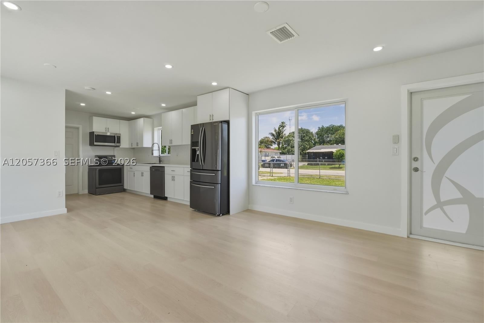 Completely remodeled home in an excellent Miami Gardens location, right next to Hard Rock Stadium. Offered at a great price and perfect for first-time homebuyers or investors. Features a spacious lot, impact windows, a brand-new kitchen, a large fenced backyard, fruit trees, and a storage shed.  Must see!
