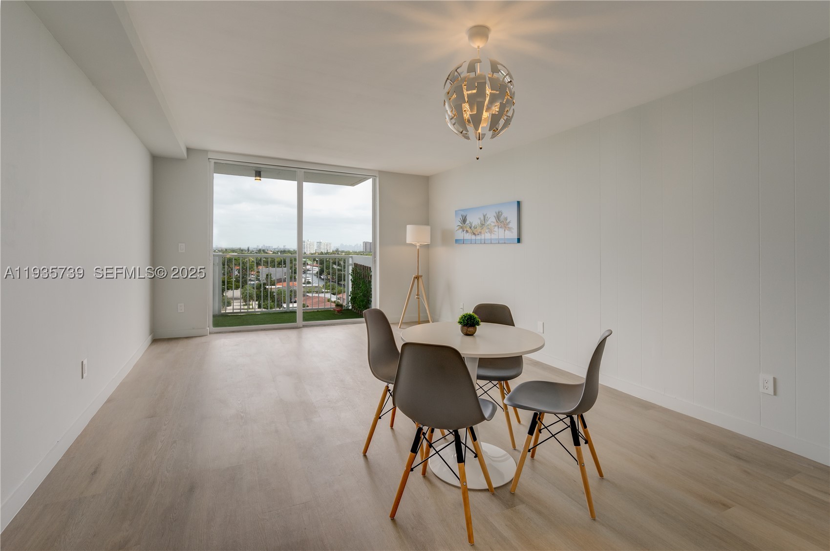 Gorgeous water view, modern fully remodeled apartment featuring light oakwood vinyl floors, modern kitchen cabinets with quartz countertops and backsplash, fingerprint resistant stainless steel appliances, a separate vanity area with a floating vanity and round backlit mirror, floor to ceiling custom closets with floating shelves and drawers, and much more. Enjoy the best view in the building from your private balcony overlooking the canal and the intersection with another canal, creating an open and stunning water view. Located close to universities and a park at the end of the street, and just 10 minutes from Bal Harbour Shops and the beaches. Excellent opportunity for investors, generating over 5% annual return, with a new building being constructed nearby that is expected to add value to the surrounding properties. Tenant occupied until February 26, 2026.