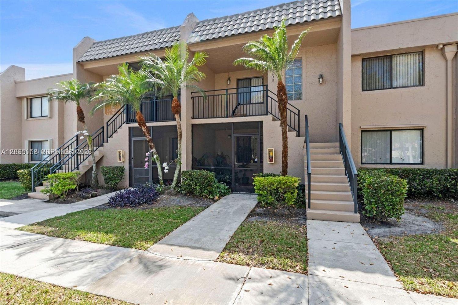 Modern Condo in Beautiful Weston! This 2/2 condo has been completely remodeled. New modern Kitchen, New Quartz counters, Porcelain floors and new appliances. Brand new AC unit installed in 2022. Washer and Dryer in the unit with an extra storage room on the screened in balcony. Freshly painted. The building has a new roof as well.