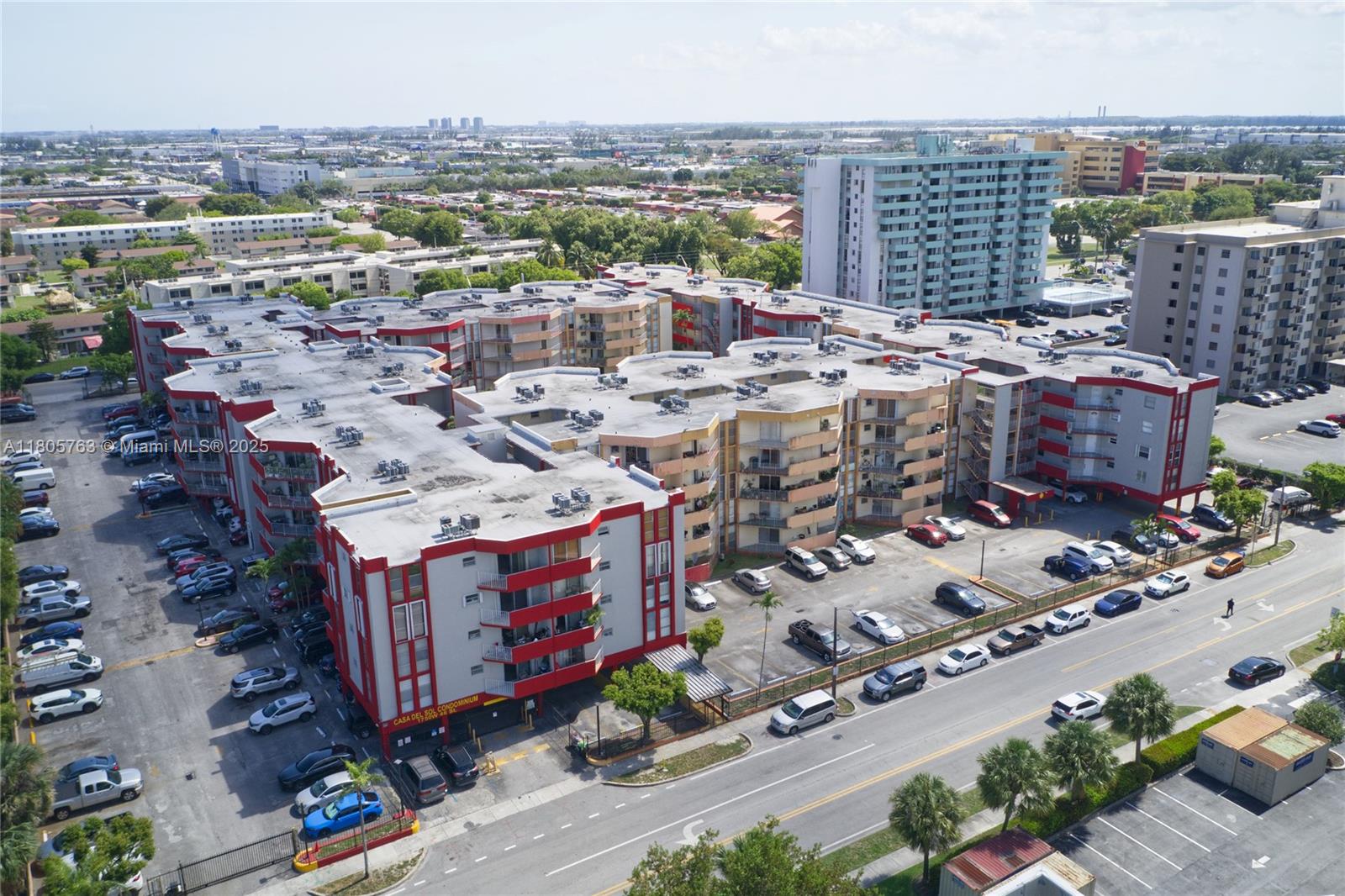 40 year just completed on this Centrally located 2 bed/2 bath corner unit on the 5th floor across from Miami Dade College Hialeah and just one block from Westland Mall. Walk safely to shops, dining, and transit. Features marble floors, marble countertops, updated kitchen with wood cabinets, tiled bathrooms, abundant natural light, and a large wrap-around balcony perfect for enjoying evening sunsets. A great opportunity for investors with consistent rental tenants already in place.  Full size washer and Dryer in the unit.