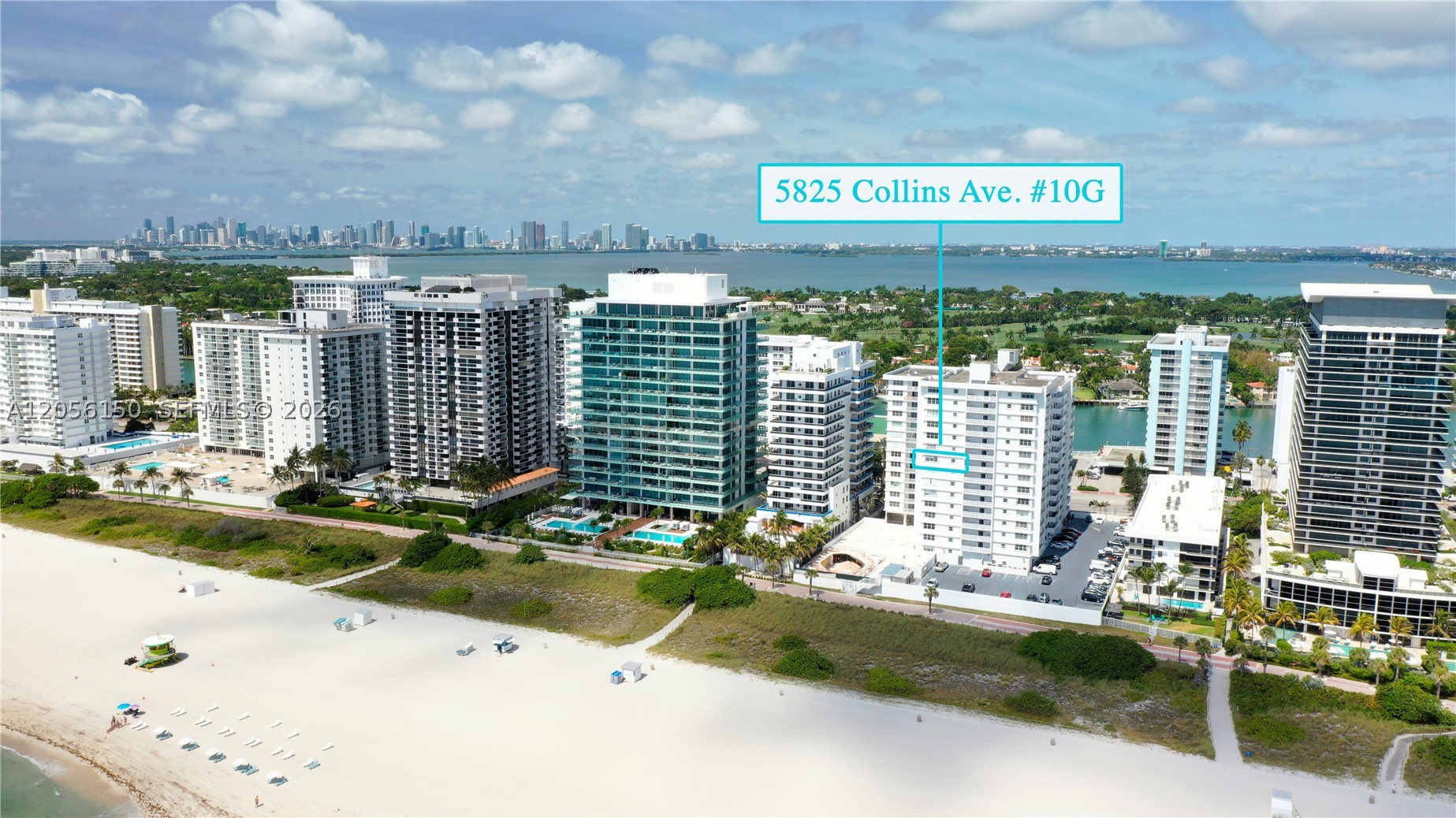 Beachfront highrise condo in Miami Beach's Corinthian building. Bright residence with southeastern and eastern exposures offering ocean and water views. Marble floors in living areas, carpeted bedrooms, and two flexible extra rooms ideal for home offices or a creative space. Kitchen includes a built-in dishwasher. Large walk-in closets, hurricane shutters, and partially furnished. Full-service building with full-time doorman, concierge, security gate, and elevator. Amenities include gym, sauna, billiards/game room, media and recreation room, playroom, common outdoor terraces, and direct boardwalk access. Two assigned garage spaces plus valet parking. Private storage and bike room included; common laundry on every floor. No pets. Pool currently under construction/not available.