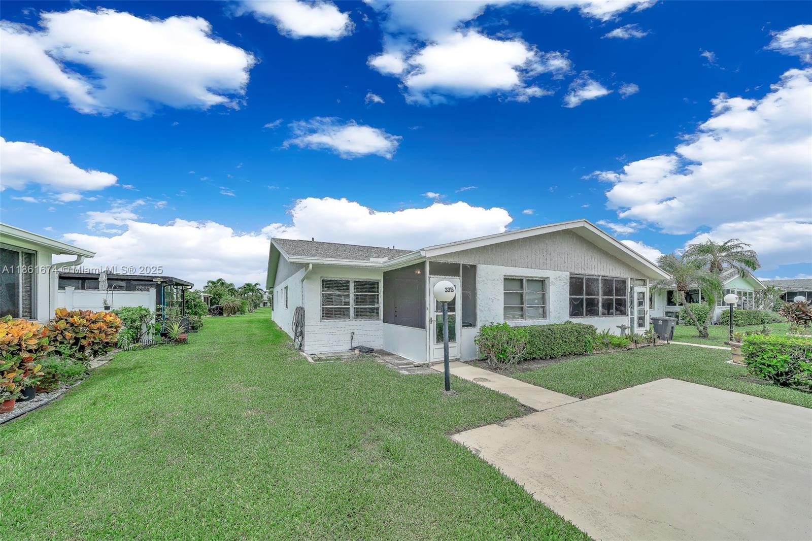 Welcome to Cypress Lakes, a 55+ community where you can enjoy golf, tennis, and a vibrant country club lifestyle. This beautifully remodeled home offers over 1,200 sq. ft. with 2 bedrooms, 2 bathrooms, and a spacious screened patio. Interior highlights include brand new large-format white tile floors, fresh paint, a brand new roof, and impact windows. The inviting patio is perfect for relaxing, entertaining guests, or enjoying a quiet dinner under the stars. Numerous modern upgrades add to the charm and comfort of this home.

Cypress Lakes provides resort-style living with an electronic guard-gated entrance, clubhouse, golf course, theater, swimming pool, sauna, hot tub, miniature golf, tennis, pickleball, basketball, shuffleboard, two fitness rooms, and a library.