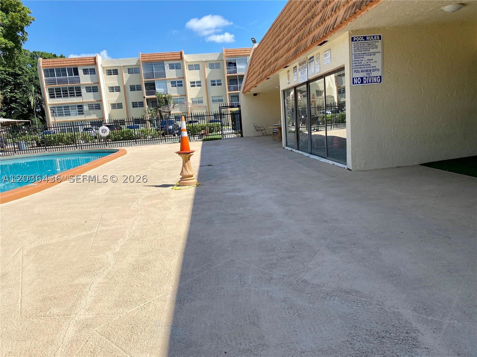 Spacious and full of potential, this condo offers a unique opportunity for buyers seeking extra space and value. Originally a 1-bedroom unit, it has been converted into a 2-bedroom layout, providing flexibility for a guest room, home office, or additional living space. The unit features tile flooring throughout, a bright and open living area, and a private balcony perfect for relaxing outdoors.

Several updates have already been started inside the unit, allowing the new owner to complete the finishing touches and customize the space to their personal taste. Adding even more value, the association is currently renovating and improving the community, making this an excellent opportunity to buy before the enhancements are completed.

Located in an all-ages community with convenient access to shopping, dining, parks, public transportation, and major highways.