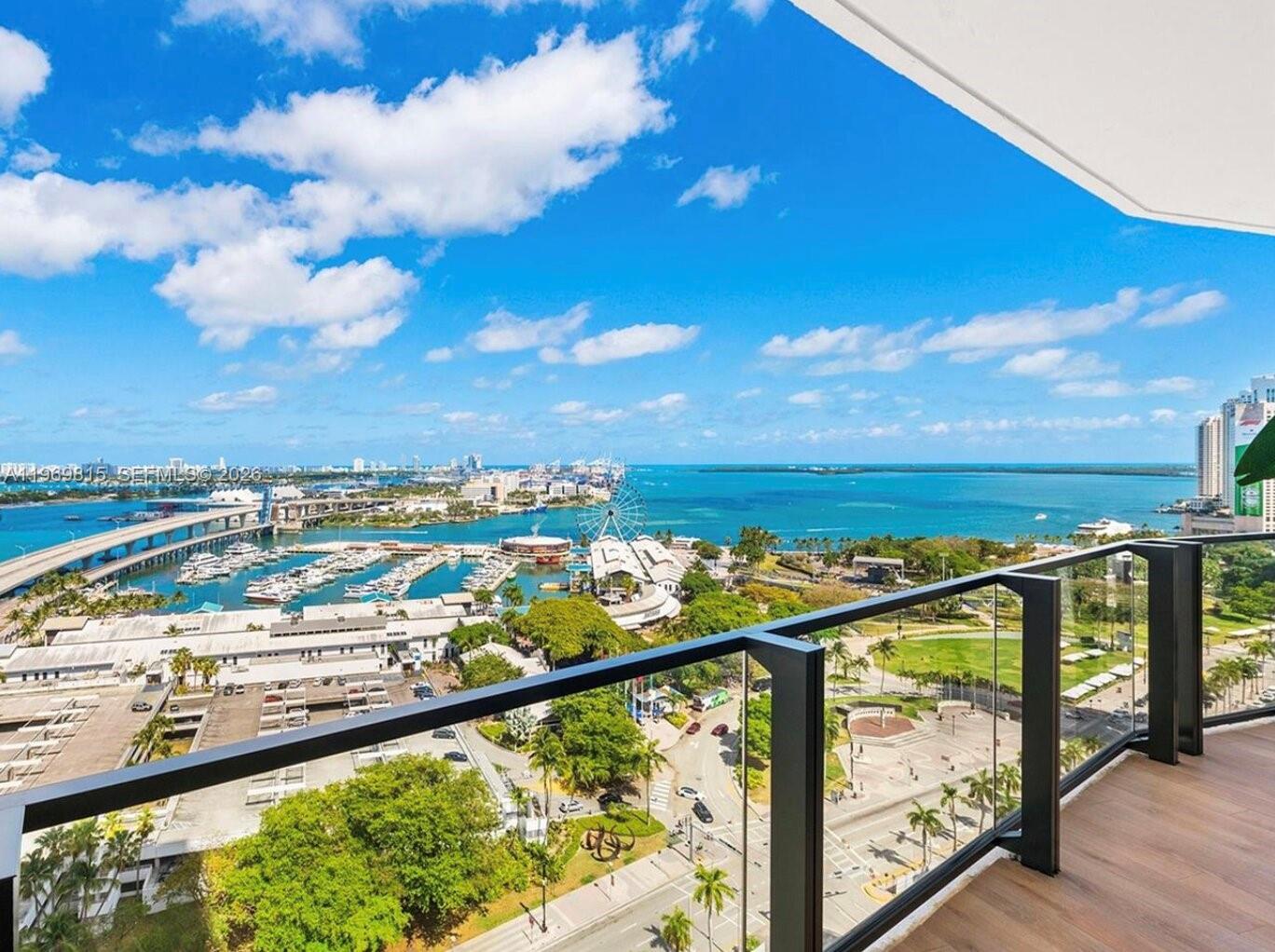 Unit 3811 at Elser Hotel & Residences is a stunning 2-bedroom, 2-bathroom residence offering breathtaking bayfront and direct water views. From its elevated position, enjoy spectacular panoramas of the park and Biscayne Bay, with unforgettable sunrises and vibrant city lights at night.
The unit is fully furnished and turnkey, ready to be occupied immediately or placed into income production from day one. Floor-to-ceiling windows flood the space with natural light, enhancing the modern design and showcasing the incredible waterfront scenery.
Located in one of Downtown Miami’s most desirable buildings, the residence allows short-term rentals, including daily rentals, making it an exceptional opportunity for investors seeking strong income potential, as well as end users who value flexibility.
A rare opportunity to own a prime waterfront property with spectacular views and full short-term rental freedom.