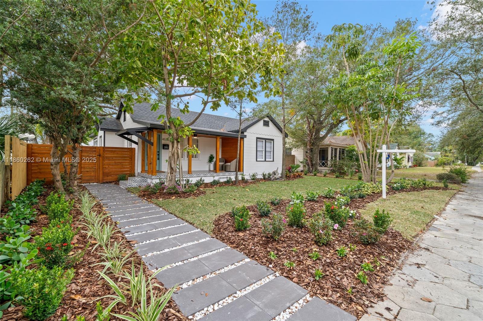 FULLY RENOVATED & NEW ROOF**OVER $150,000 IN UPGRADES**NO FLOOD ZONE**RENOVATED CRAFTSMAN HOME IN CENTRAL OAK PARK**WITH AN ADU**PERFECTLY LOCATED BETWEEN ST PETE BEACH & DOWNTOWN ST PETE*10 MINUTES TO GULF & ST PETE PIER/BAY*THIS HOME FEATURES THE MAIN HOUSE PLUS AN ADU DETACHED GARAGE ZONED FOR ACCESSORY DWELLING UNIT*OVER 1200 SQFT*ENJOY RELAXING ON THE COVERED FRONT PORCH OR THE TRANQUILITY OF THE REAR FLORIDA ROOM*THE BACKYARD IS FULLY FENCED WITH 2 PATIOS & ATTRACTIVE LANAI*INTERIOR DETAILS INCLUDE DESIGNER TILE-FULLY APPOINTED KITCHEN-BEAUTIFUL FLOORING-RECESSED LIGHTING-CEILING FANS*FRONT & REAR ENTRY WITH DRIVEWAY & MULTIPLE CAR PARKING*NEW ROOF*4 POINT INSPECTION COMPLETED*FULLY FURNISHED NEGOTIABLE*NO HOA*NO DAMAGE/WATER FROM 23/24 HURRICANES*ZONED CRT-1 WHICH ALLOWS MULTIFAMILY