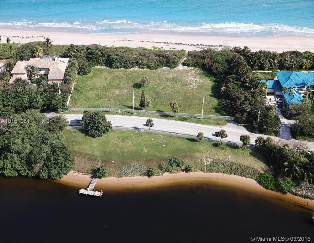 Ocean to Intracoastal property, this lot & adjacent lot (1103) are combined on a rare +/-3.35 acre lot with +/-340 feet of beach frontage and +/-340 feet of Intracoastal frontage for the mega-yacht enthusiasts minutes to the Hillsboro Inlet. One of the last opportunities to own significant acreage on South Florida's prestigious Hillsboro Mile & the ultimate ultra-luxury estate compound. Incredible subterranean potential with +/-16'-17' grade perfect for an underground garage for the connoisseur collector.