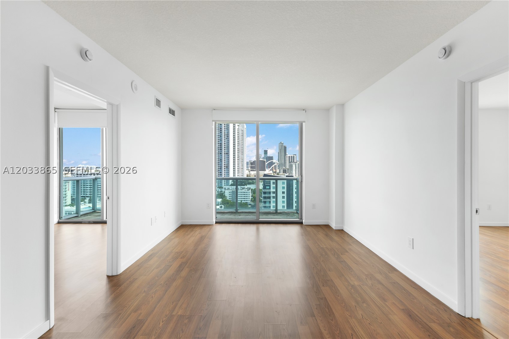 Spacious 2 bedroom plus den in high floor with unobstructed Downtown Miami views and partial bay views. Full amenity building in the center of Edgewater. Walking distance to popular restaurants and grocery stores . Covered parking space and oversized washer and dryer. Please call 24 hours in advance.