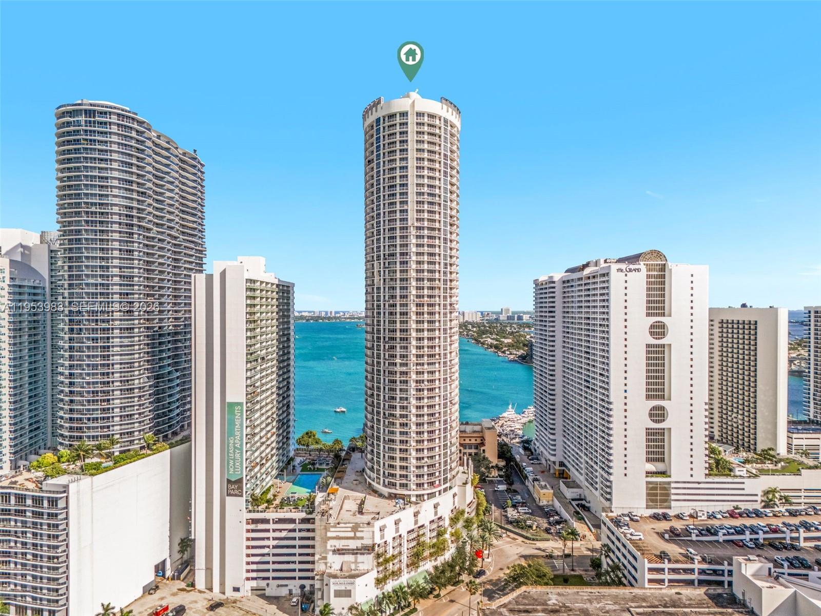 Waterfront studio at Opera Tower in the heart of Edgewater, priced to sell. This stylish, move-in-ready residence offers beautiful bay views, a private balcony, impact windows, brand-new flooring, and updated appliances. 30-day rentals permitted, making it ideal for both end users and investors. Offered fully furnished. Residents enjoy full-service amenities such as valet parking, a state-of-the-art fitness center, pool, and 24-hour security. Located directly across from Margaret Pace Park and just minutes from Brickell, Downtown Miami, Wynwood, Midtown, and Edgewater’s popular cafés, arts, and nightlife.