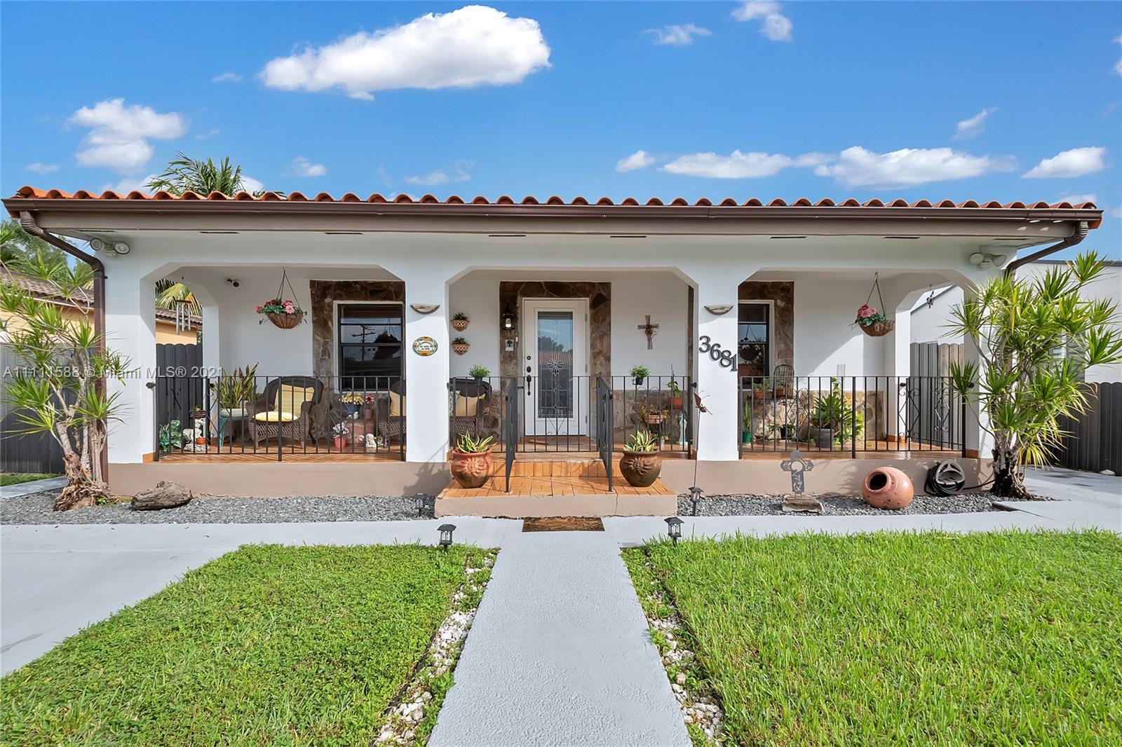Amazing opportunity for anyone looking to own this Family friendly 3 bedroom, 2 bathrooms single family home  or separate as 2/1 and a 1/1 in-law-quarters can also be used as Home School Area/ Den/Playroom/ Home Office, or Separate Guest/In-Law Quarters, Maid Quarters. In the heart of Miami. Home features a large front porch and covered patio the back yard is ideal for large gatherings of family and friends ready for entertaining. Children can play in spacious yard safely. Home features beautiful kitchen with plenty of counter space, wood cabinetry, and appliances. Layout includes laundry room, and ample parking spaces. Property is located just minutes from the Miami International Airport, Brickell, the beaches, Wynwood, Downtown Miami. Property is Move in Ready!