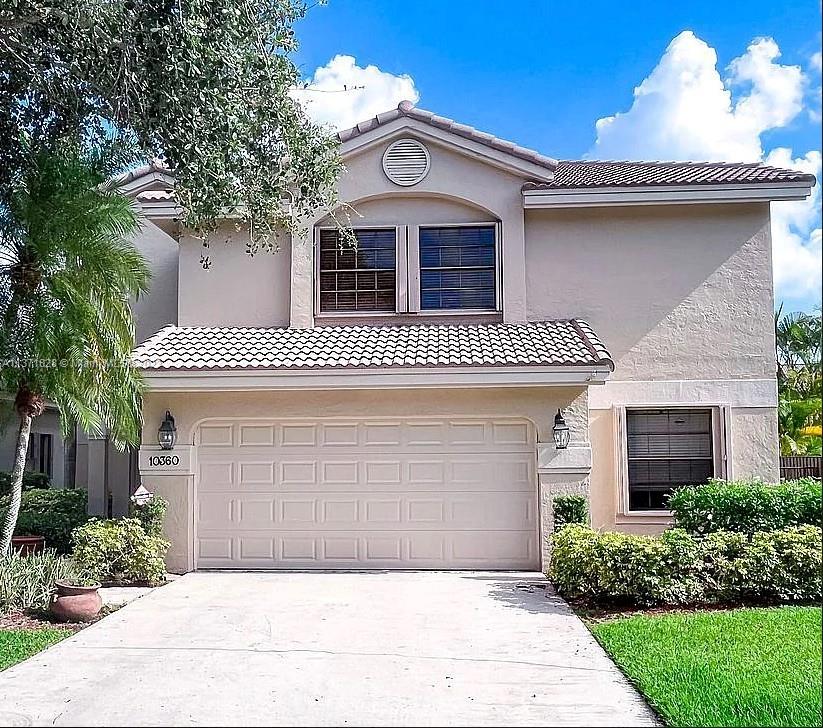 Beautiful lakeview, 4 bedroom, 3 bathroom, recently renovated kitchen, bathrooms, and pool.  Eat in kitchen with beautiful granite countertops.  Oversized master bedroom with walk out balcony and spacious master bathroom with dual sinks, large tub and separate shower.  Large walk-in closet in master bedroom with builtins.  Large closets in each bedroom with additional storage under the stairs.  Hurricane shutters.  Fresh exterior paint in 2022.  2 car garage.  Quiet street with great neighbors. Located close to major highways, grocery stores and restaurants.