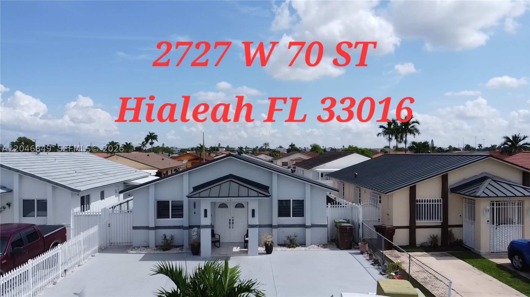 **Exceptional Move-In Ready Home – Completely Remodeled!**
Discover this beautifully renovated 3-bedroom, 2-bath single-family residence ideally located west of Hialeah. Designed with quality craftsmanship and modern elegance, this home offers an open, inviting atmosphere with premium porcelain tile flooring throughout. Extensively updated, the property features impact-resistant windows and doors, a 2026 water heater, a well-maintained 7-year-old air conditioning system, and a hurricane-rated metal roof installed in 2025. The contemporary bathrooms have been tastefully remodeled with upscale fixtures, frameless glass shower enclosures, and designer finishes. Elegant interior glass doors with aluminum frames add a sophisticated architectural touch throughout the home. For added security and convenience, the property includes a professionally installed exterior surveillance camera system with a dedicated monitor. 
This exceptional home combines modern style, quality upgrades, and lasting value, making it an outstanding opportunity for today's discerning buyer.**Seller is highly motivated.** Schedule your private showing today—this is a property you won't want to miss. **Please note:** The sale of this property is contingent upon the seller's successful purchase of a replacement home.