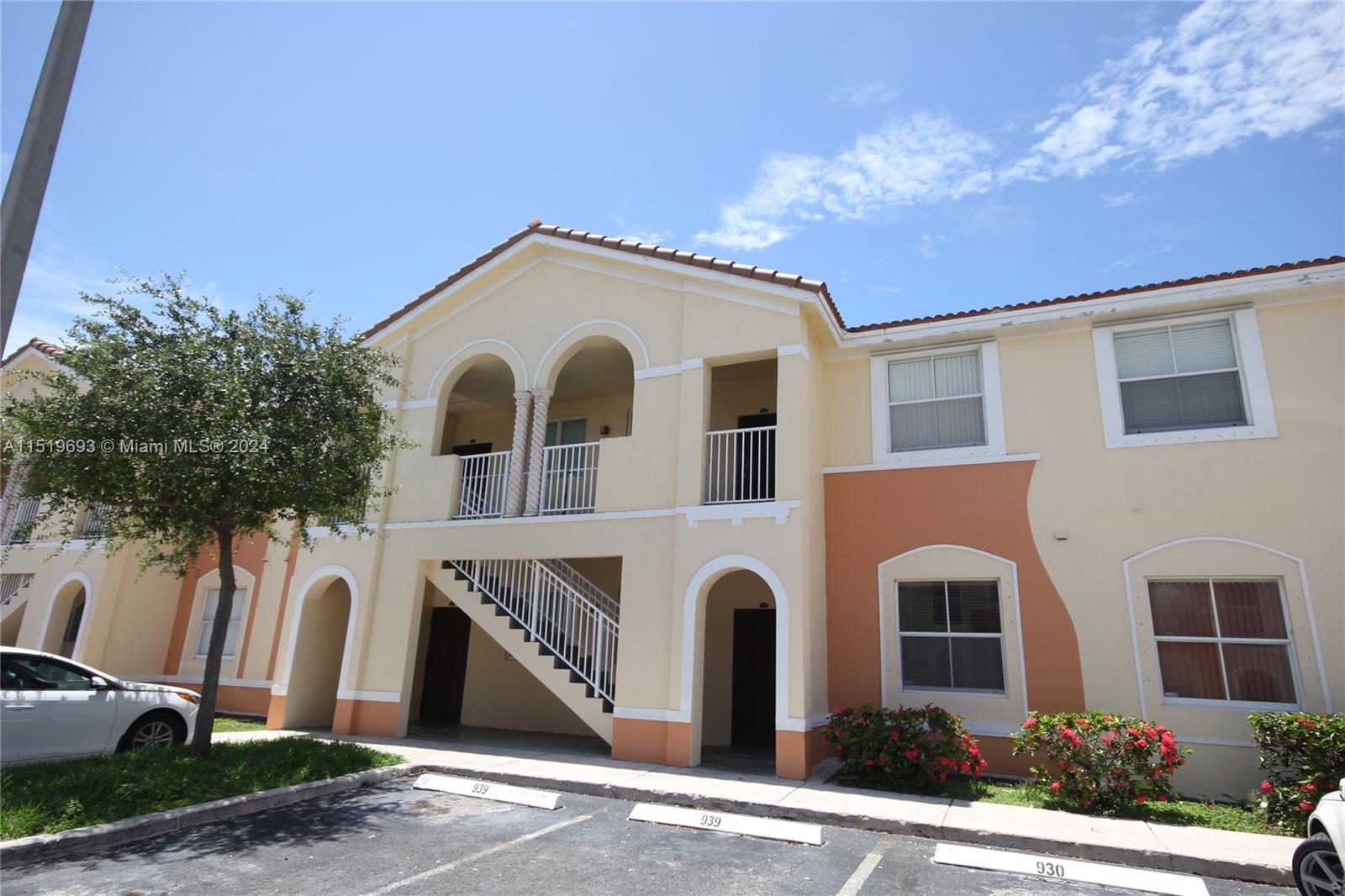 Fantastic, immaculate, new paint 2023, and stainless steel appliances, spacious, ground floor 3 bedroom 2 bath condo in an incredible lushly landscaped, guard gated, well run neighborhood with 24 hour security, club house and pool. Keys Cove! Close to schools, parks, the turnpike shopping and more. This ready to move in residence features beautiful tile floors throughout, a large living and dining room, family room adjoining the spacious open kitchen with breakfast bar, plus washer and dryer. All the bedrooms are spacious with lots of closet space. Other features include a patio, back yard, 2 parking spaces and hurricane shutters. This wonderful home is ready for a wonderful family. Available March 4th.