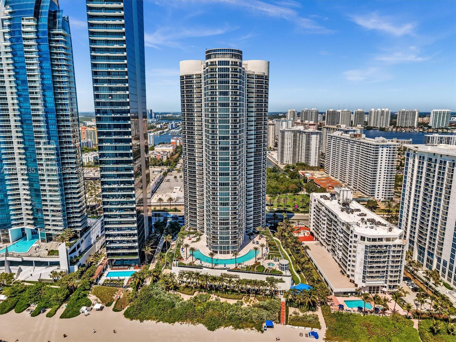 "Nearly 1900 Sq ft" Gorgeous and luminous Ocean View 2Bed/2.5Bath with luxurious marble floors throughout. Rarely used, just a couple of days a year, in like-new condition, first owner, never rented. Enjoy two balconies: one with direct ocean views, the other overlooking the intracoastal. Direct beach access and resort-style living in Sunny Isles’ finest. Spacious open kitchen with top appliances, large master bath with jacuzzi, and an expansive walk-in closet. Luxury building with full amenities: gym, spa, pool, and 24-hour security. Walk distances to Restaurants, Supermarket, coffee shops.