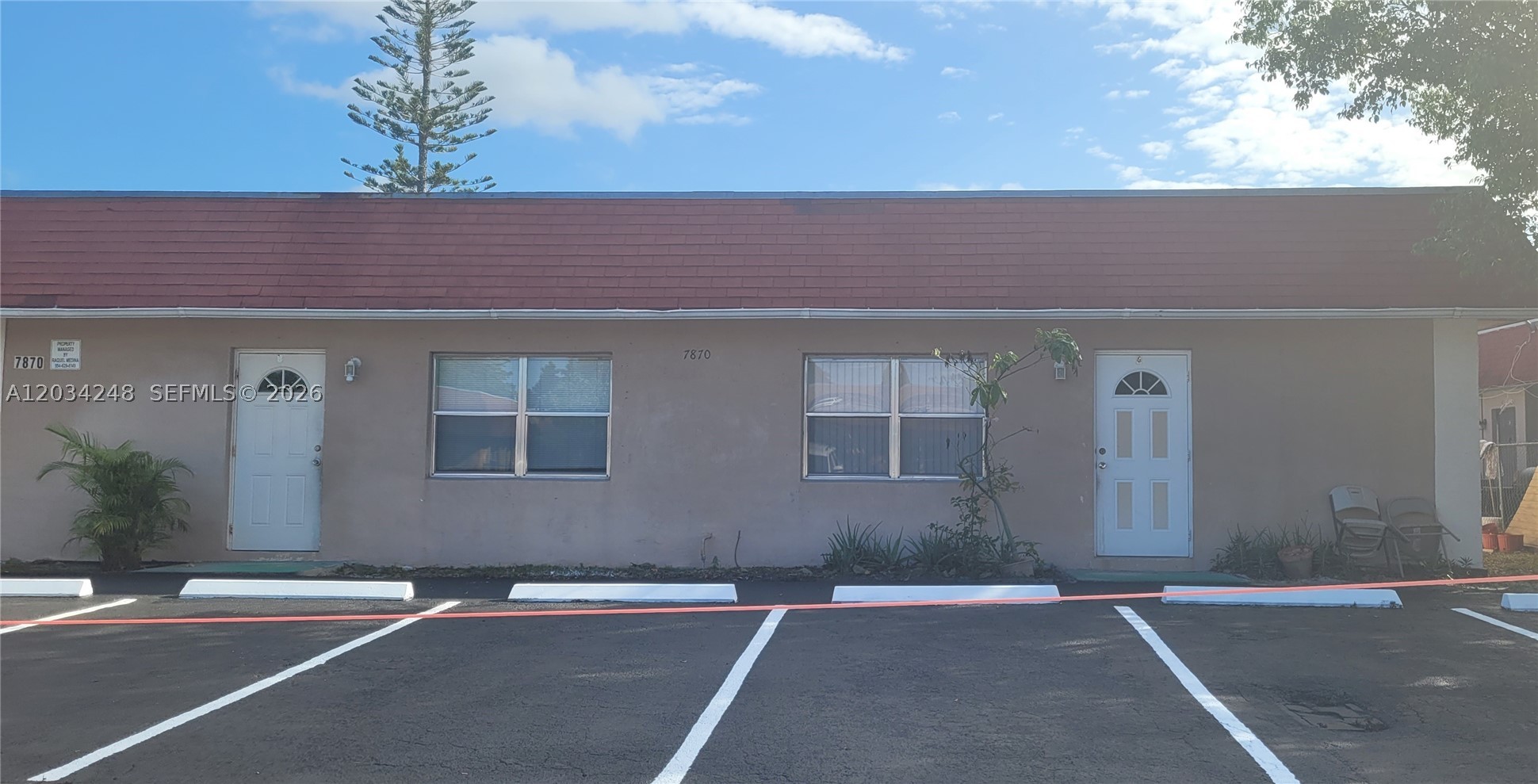 Great opportunity for investors or owner occupants. This property has 3 units; each has 2 bedrooms and 2 bathrooms. All appliances, including washers and dryers in each unit. All AC unit have been replaced within the last 6 years. Flat roof was replaced in 2023. All units are occupied with long term tenants who always pay on time. Each tenant pays their own electric. The property is located in a very desirable rental area and "Qualified Opportunity Zone".