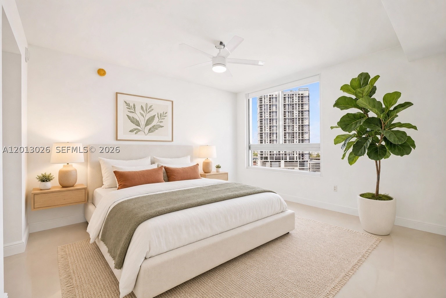 Freshly painted and ready for move in today! Make this spacious 1 bed, 1 bath 736 SF residence at the Ivy Condo yours today. Located in a a gated riverfront community in the heart of Miami, this north facing unit offers unobstructed views of the city to enjoy year round. The thoughtfully designed floor plan easily accommodates a work-from-home setup. The modern kitchen is equipped with updated appliances, while a smart Nest thermostat allows remote climate control. Newly installed rolling blackout shades in the bedroom and additional shades in the living area provide privacy and comfort at any hour. The bathroom features a sleek, updated vanity with generous storage and a contemporary shower design with custom glass and tile. A fully built-out closet and separate linen closet add everyday functionality. One assigned covered parking space included. Built in 2008, the building has recently completed major capital improvements, including refreshed lobby and hallways. Residents enjoy 24-hour front desk and valet service, spa with steam and sauna, expansive pool deck, BBQ area, children’s playground, and club room. Ideally located along the Miami River, just moments from Brickell City Centre, world-class dining, shopping, and entertainment. Easy access to I-95, Miami Beach, Wynwood, Midtown, Edgewater, and MIA Airport. Qualifed Buyers can be approved with Conventional loan with as little as 5% down through a participating lender. Inquire to learn more.