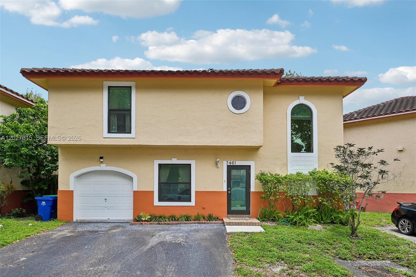 Beautiful and spacious Waterfront 3-bedroom, 2.5-bath Single Family Home located in the highly desirable community in Miramar. This well-maintained home features a bright and open floor plan with many updates such as New Impact windows and doors, Tile Roof was replaced 9 years ago, laminate wood flooring on the first level, carpeting upstairs, and abundant natural light throughout. The updated kitchen offers ample wood cabinets, modern appliances, and convenient access to the dining and living areas, making it perfect for entertaining & everyday living.The large primary suite includes a walk-in closet and private bathroom, while the additional bedrooms provide plenty of space for family, guests, or a home office. Additional highlights include volume ceilings, a dedicated upstairs laundry room, an attached garage that is converted into a den or an additional bedroom. A fenced in waterfront yard with private patio area overlooking a beautiful lake. An immaculate home inside and out with ample parking for multipule cars. Residents enjoy access to community amenities including a swimming pool, playground, and beautifully maintained common areas. Conveniently located near shopping centers, restaurants, schools, parks, and major highways including the Turnpike and I-75 for easy commuting throughout South Florida. Excellent opportunity for first-time buyers, investors, or anyone looking for comfortable living in centrally located Miramar. Move-in ready and easy to show.