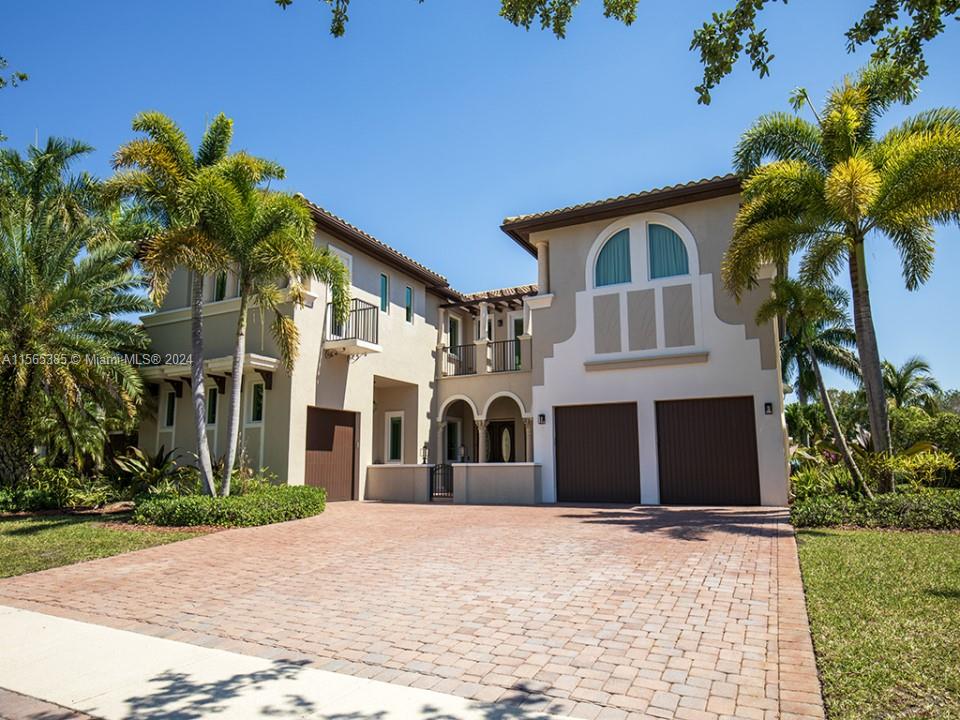 Coming Soon!  Absolutely stunning 5 bedroom 4.5 bathroom waterfront pool home. Highly sought after Chesapeake model! Located on a quiet Cul-De-Sac street in the Edgewood section of Heron Bay. Situated on an large waterfront lot, this gorgeous home features, custom marble floors thru-out living area.  Huge chefs kitchen with granite counter tops.  Guest/in-law suite on 1st floor. Huge master suite with balcony overlooking pool and lake! Fantastic media/theater room and much more!  Hurricane windows installed on 72 door and windows in 2020.  Pool refinished April 2024.  Roof under contract to be replaced in May.   Clubhouses with resort style pools, spa, tennis and fitness centers. Best schools in Broward county! Shops, restaurants and expressway all close by.