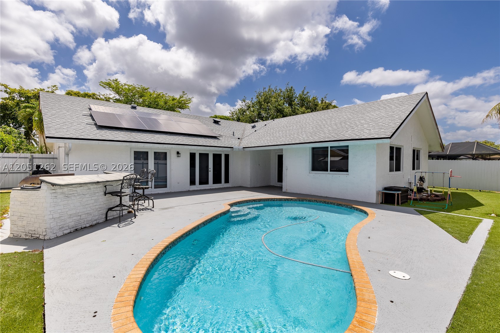 Welcome to this beautiful and spacious 3-bedroom, 2-bath single-family home located on a quiet street in the heart of Pembroke Pines. Filled with natural light, this inviting home offers a bright and open layout designed for comfortable everyday living.

Enjoy the best of South Florida living with a private backyard featuring a sparkling pool and relaxing lounge area. The living room and bedrooms open directly to the patio, creating a seamless indoor-outdoor lifestyle.

Additional features include a 2-car garage, an oversized driveway with plenty of extra-parking, and the convenience of NO HOA. Ideally situated near schools, shopping, dining, parks, and major highways, this home offers the perfect combination of comfort, privacy, and accessibility.

Don't miss this exceptional rental opportunity in Pembroke Pines. Schedule your showing today!