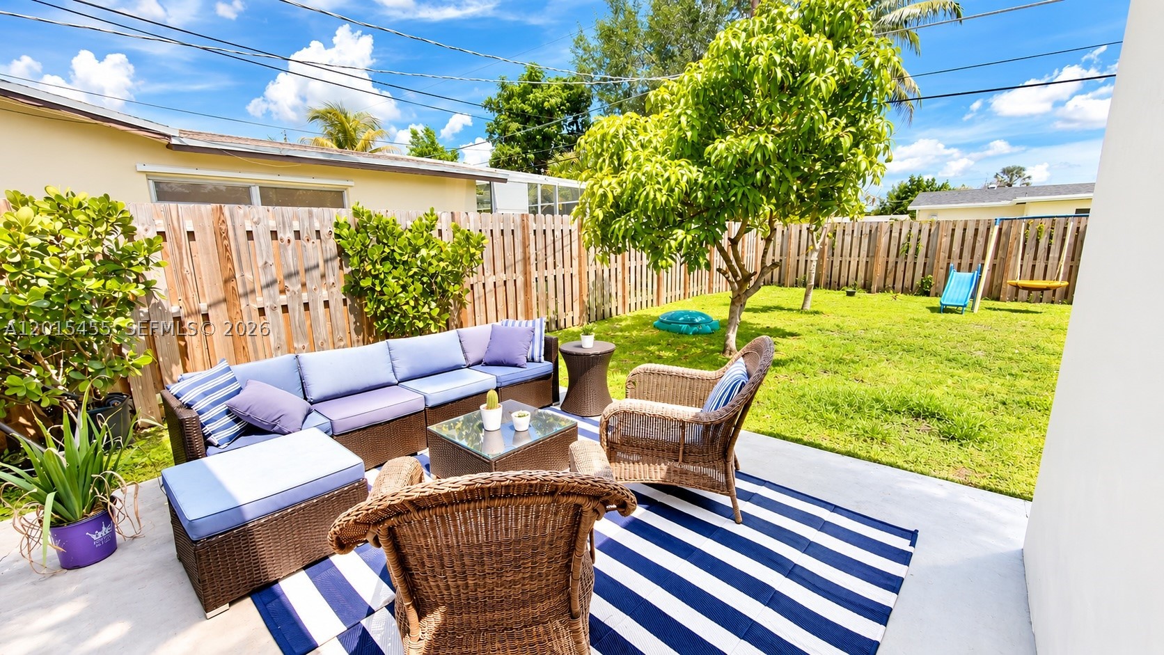 Tired of condos, shared walls and HOA restrictions? This charming single family home features impact windows and doors, spacious Florida room and large backyard with Mango Trees. The oversized lot offers room to expand, build a pool or customize the home to fit your lifestyle. Property is fully fenced for privacy.   
Whether you’re a first time homebuyer, downsizing or looking for a smart investment in a desirable location this home offers privacy, flexibility, and value.