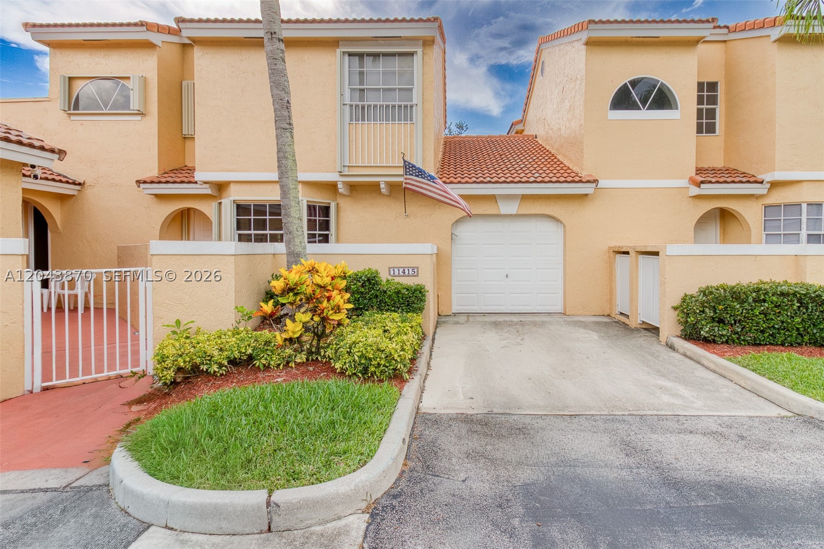 Beautifully maintained 3-bedroom, 2.5 bath furnished townhome ideally situated in a quiet location in the desirable Portofino community of Coral Springs. This spacious residence features vaulted ceilings and an open, light-filled floor plan that creates an inviting atmosphere from the moment you enter. The updated kitchen is appointed with granite countertops, stainless steel appliances, and overlooks the main living area, making it perfect for everyday living and entertaining. Relax on the screened-in patio overlooking the lush green space of Lakeview Park, offering a peaceful setting with no rear neighbors. Primary suite on the first floor and plenty of storage in the 1-car garage with EV charger. Residents enjoy access to the community pool and a prime location close to top-rated schools, parks, shopping, dining, and major roadways, making this home the perfect blend of comfort, convenience, and tranquility.