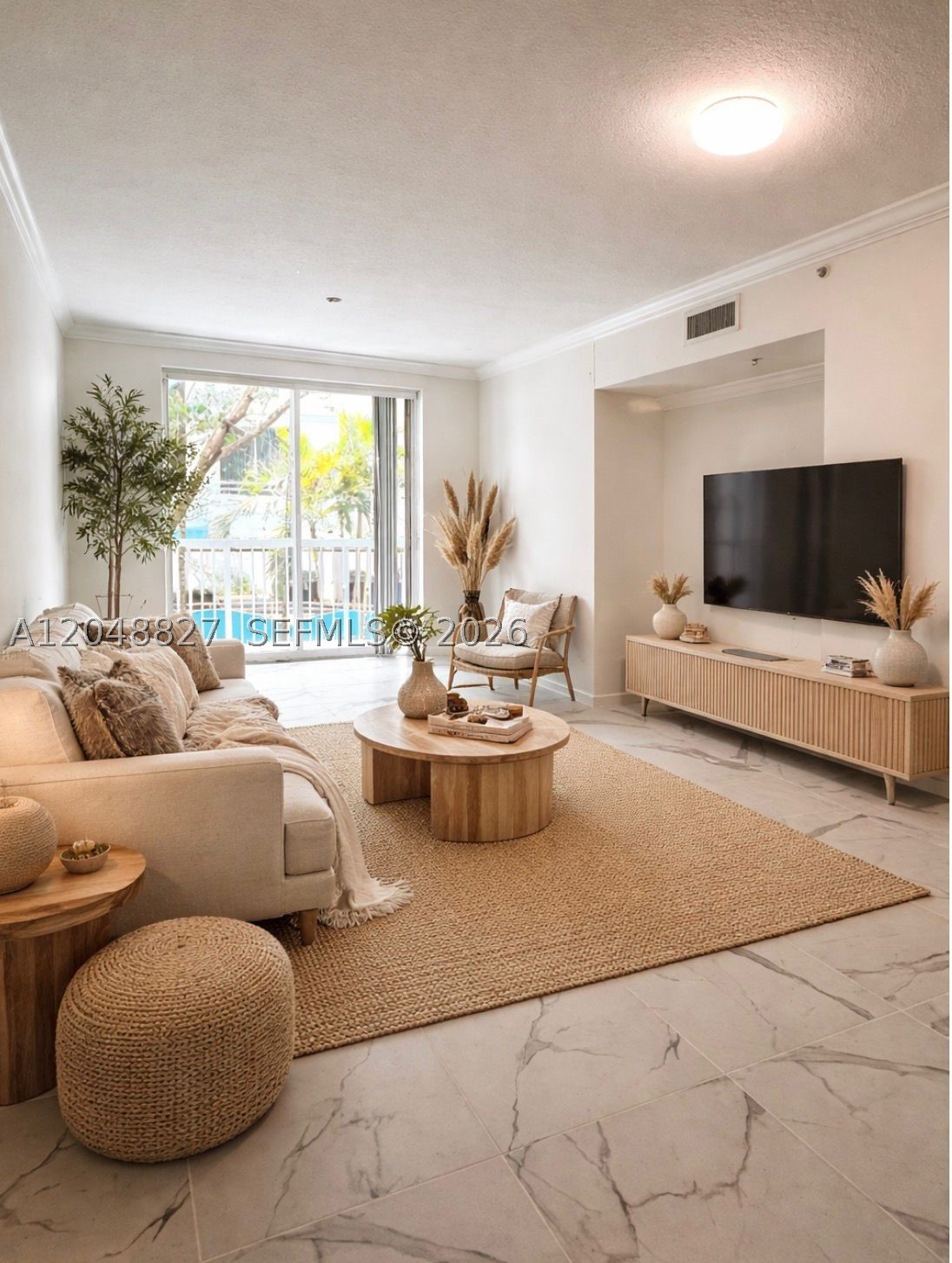BEST & RARE OPPORTUNITY! 1-Bedroom Line in the Building-Fully Renovated! OWNER MOTIVATED! Let’s talk bring your offer.Beautiful 1BR/1BA in Waverly Surfside featuring new appliances, white/gray porcelain floors, updated kitchen, washer/dryer, and small balcony. Spacious bedroom with ample closets and modern bath with double vanity. The building is located on the west side of Collins Ave, residents enjoy full access to the Waverly oceanfront amenities just across the street including direct beach access, pools, gym, sauna, volleyball court & BBQ area. Internet included. Parking in building. Boutique-style quiet building in a prime location, just minutes to Bal Harbour Shops & dining. A perfect blend of privacy, space and beachside living. No ASSESSMENTS. Financially stable building with reserves.