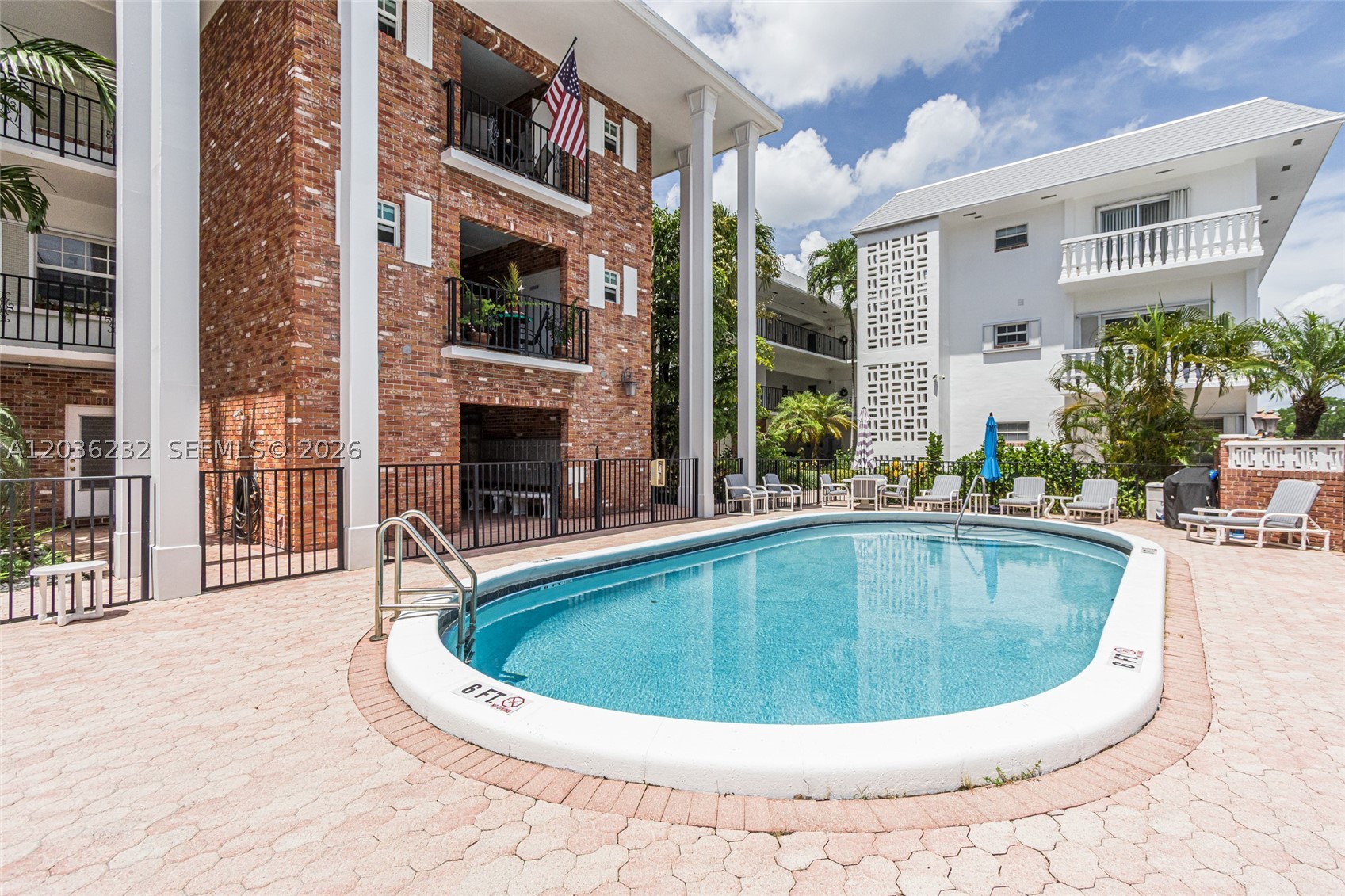 Perfect Fort Lauderdale Beach Pied-à-Terre! Meticulously maintained and fully furnished 1-bedroom, 1.5-bathroom condo, in an over-55 gated community just steps from Fort Lauderdale Beach. This first-floor unit features hurricane impact windows, newer A/C system, and spacious kitchen. The versatile layout includes a Murphy bed for guests, making it the ideal beach getaway or seasonal retreat. Enjoy the sparkling community pool and the unbeatable walkable location just moments from Galleria Mall, Publix, CVS, Starbucks, George English Park, Hugh Taylor Birch State Park, Bonnet House, and an array of top-rated restaurants and cafés. With everything you need right at your doorstep, this coastal gem offers comfort, convenience, and unbeatable value in the heart of Fort Lauderdale.