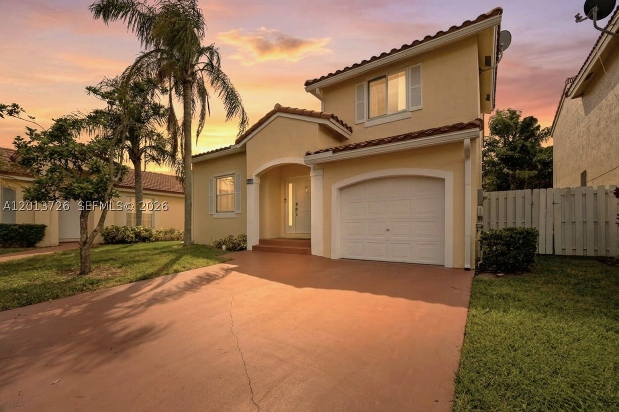 Beautiful 2-story 3 bedroom, 2.5 baths home in sought-after Winston Park. This perfect home features impact windows and doors. Kitchen includes wood cabinets with lazy susan and pull out drawers, stainless steel appliances under 2 years old. Family room on first floor which can be used as a den, office, or guest bedroom. The first floor offers tile flooring while the second floor has vinyl waterproof plank flooring. New tile roof was installed in 2024.New Water Heater installed recently. The house exterior was painted and new gutters were installed less than 1 year ago. Full house surge protector was installed on the exterior of the house. Fenced in back yard. Property is located in a quiet cul-de-sac, the home includes a one car garage and is within walking distance to Recreation Center with gym, basketball courts, splash pad, and playground. Conveniently close to Lyons Creek Middle School as well as Promenade shopping, dining, and entertainment. No Association approval required.