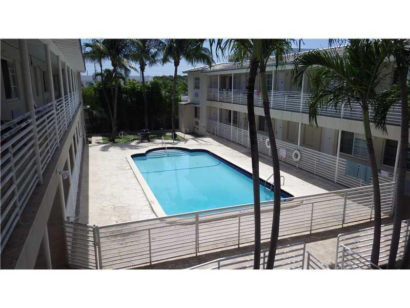 2nd floor unit , Live 2 blocks from the  beaches of Miami Beach, this building  has continuous open catwalks, private pool, available for tenants of the building a gated parking lot next to building for $50 a month, with remote control to acquire access,  2 wall a/c units, remodeled, walk in closet, Under new management. REQUIRED TO MOVE IN:   1st month;s rent + 2 months security deposit, No pets please.
