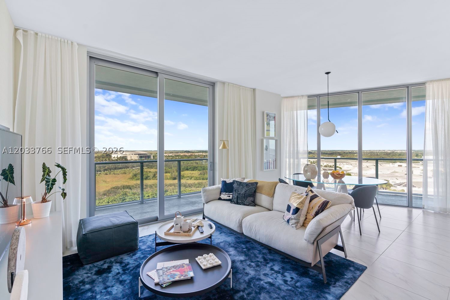 Residence 1810 at Metropica is a stunning 2-bedroom, 2-bath corner residence featuring a wraparound balcony with breathtaking sunset views
One Metropica sits in the middle of this one-of-a-kind location – with unbeatable access to major points of interest in Sunrise and the surrounding area, as well as to points beyond. In your immediate neighborhood, you can cheer on major league sports teams, race down waterslides at the park, try new chef-driven cuisine, see a concert, attend fairs and festivals for food and music, and even go horseback riding. Hop on nearby major highways such as I-75, I-95, I-595, and the Florida Turnpike, and in minutes you’re at airports, beaches, and other cities like Hollywood, Boca Raton, Aventura, Miami, and more.