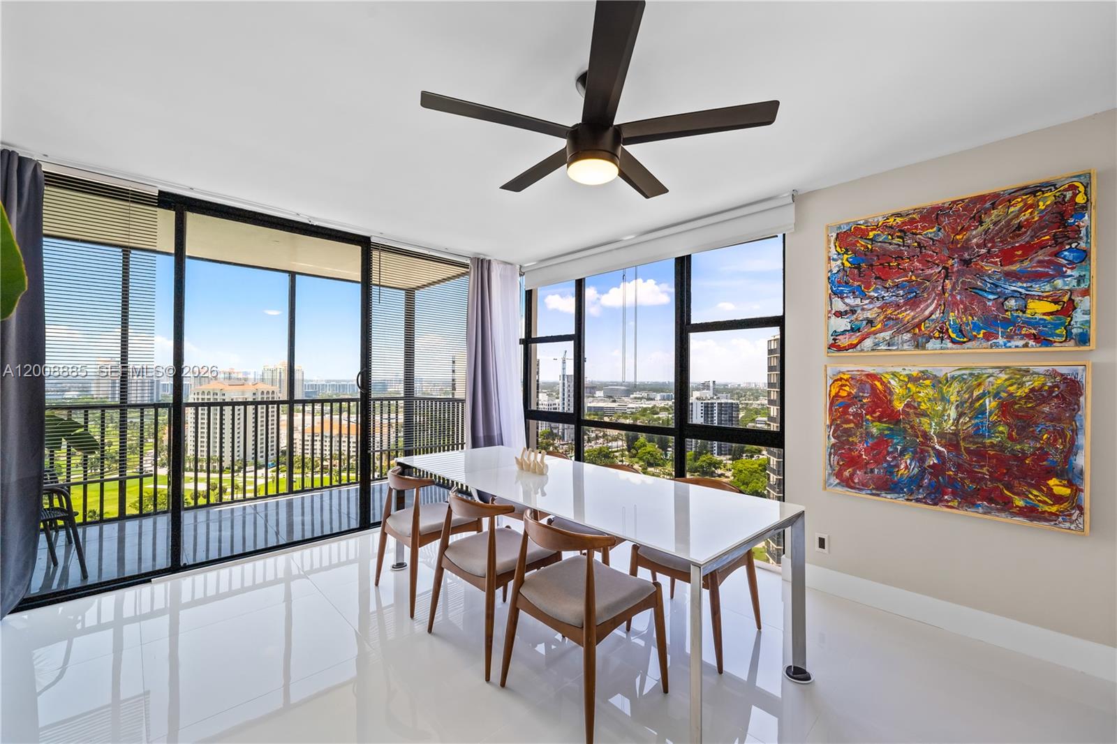 Experience luxury living in this newly renovated 25th-floor corner unit. Newly renovated 2/2 with stunning views of the Turnberry Golf Course, Intracoastal, and ocean. Features top-tier finishes, stainless steel appliances, white quartz countertops, subway tile backsplash, and elegant 32x32 porcelain flooring. Unit has a brand new AC. Coronado is being modernized with new elevators, lobby, and hallways. Building has passed 40-year certification. Full-service amenities include fitness center, sauna, heated pool, jacuzzi, 24-hour security, hot/cold water, internet, and cable. Can be rented after one year of ownership. Easy to show!