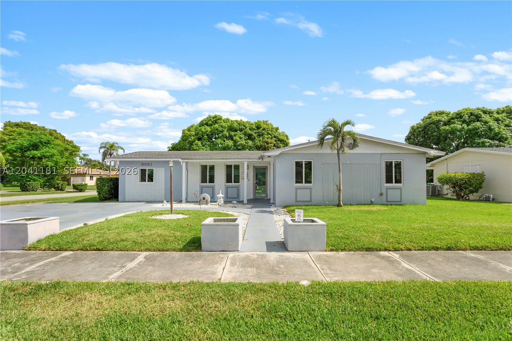 Welcome to 8981 SW 127th Terrace. This corner lot property is conveniently located in a quiet, low traffic neighborhood close to the Falls, Briar Bay Park and all of the luxuries the area has to offer. The property features 3 Bedrooms, 2 Full Bathrooms and a converted garage thats ideal for storage, office or an additional bedroom. Open and spacious lay out with lots of natural light. Major updates already done with impact Windows, Doors, Roof and A/C all from 2019. Excellent opportunity to add value with modern interior renovations to fit your specifications.