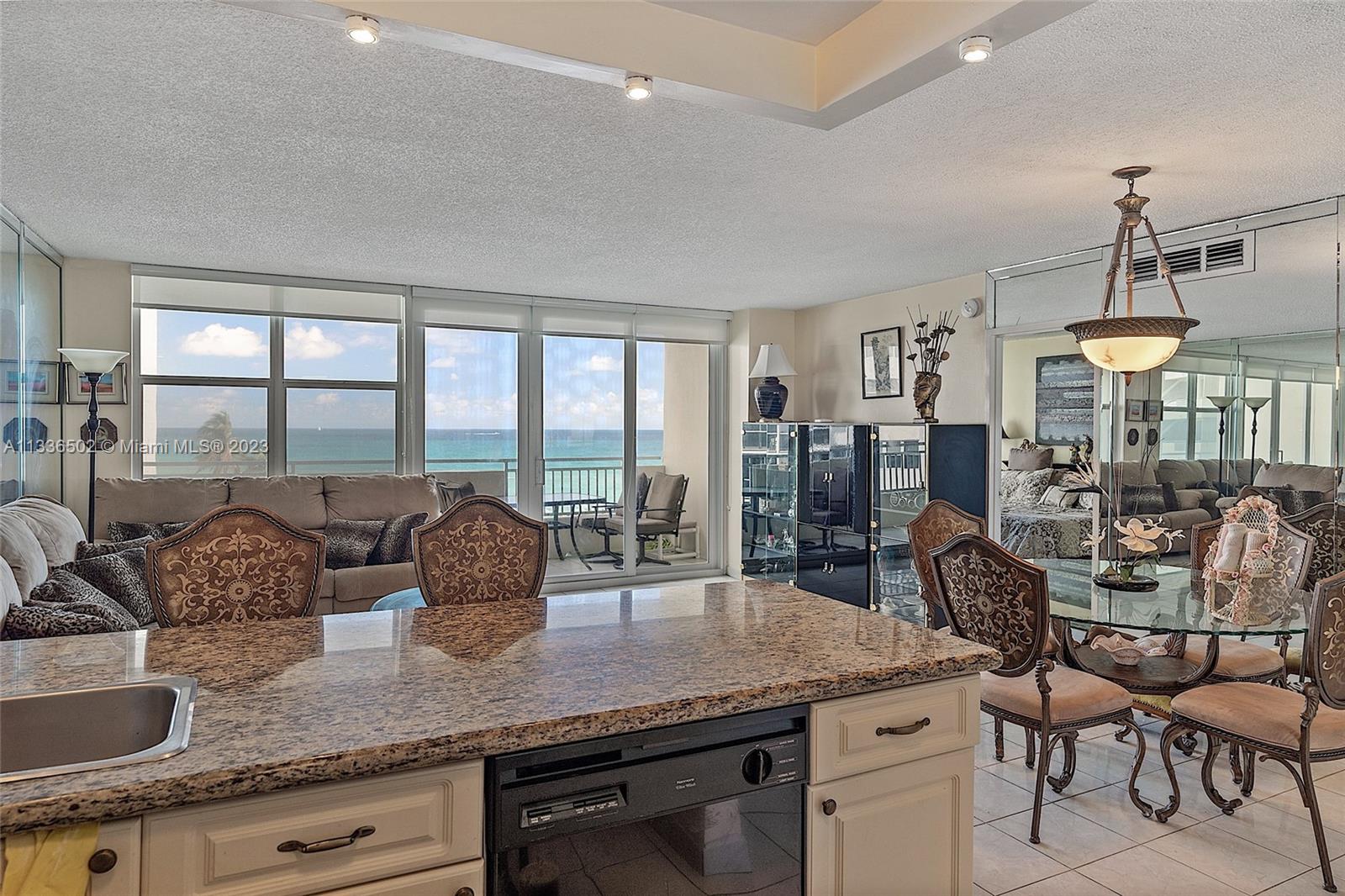 Available for 7 Months Only! Beautiful Direct Ocean View One Bedroom! King size Bed! Oceanfront building features large heated pool, gym, sauna, BBQ area, pool/beach attendant, 24 hr security and valet service. Cable/internet included in rent. 1 covered parking space.