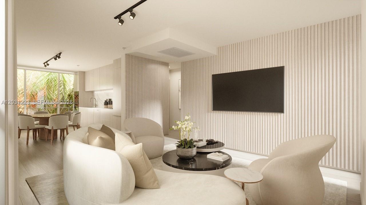 Introducing Villa Sofia, Miami's original pied-à-terre reimagined. A beloved destination for the affluent and bon vivant since 1959, this architectural gem is being thoughtfully
reinvented for modern luxury in the exclusive South of Fifth neighborhood. With only 21 residences and no rental restrictions, Villa Sofia offers rare flexibility for owners and
investors alike. Residence #303 features a thoughtfully laid out 2 bed/2 bath with 888 interior sq ft and floor to ceiling windows on 3 sides, showcasing an efficient layout and refined
contemporary finishes. Residents will enjoy curated amenities including a rooftop bar, pool, outdoor gym, and lounge - ideal for relaxing, working, or entertaining. Residents will also
have access to beach service. Completion estimated for the end of 2026.
