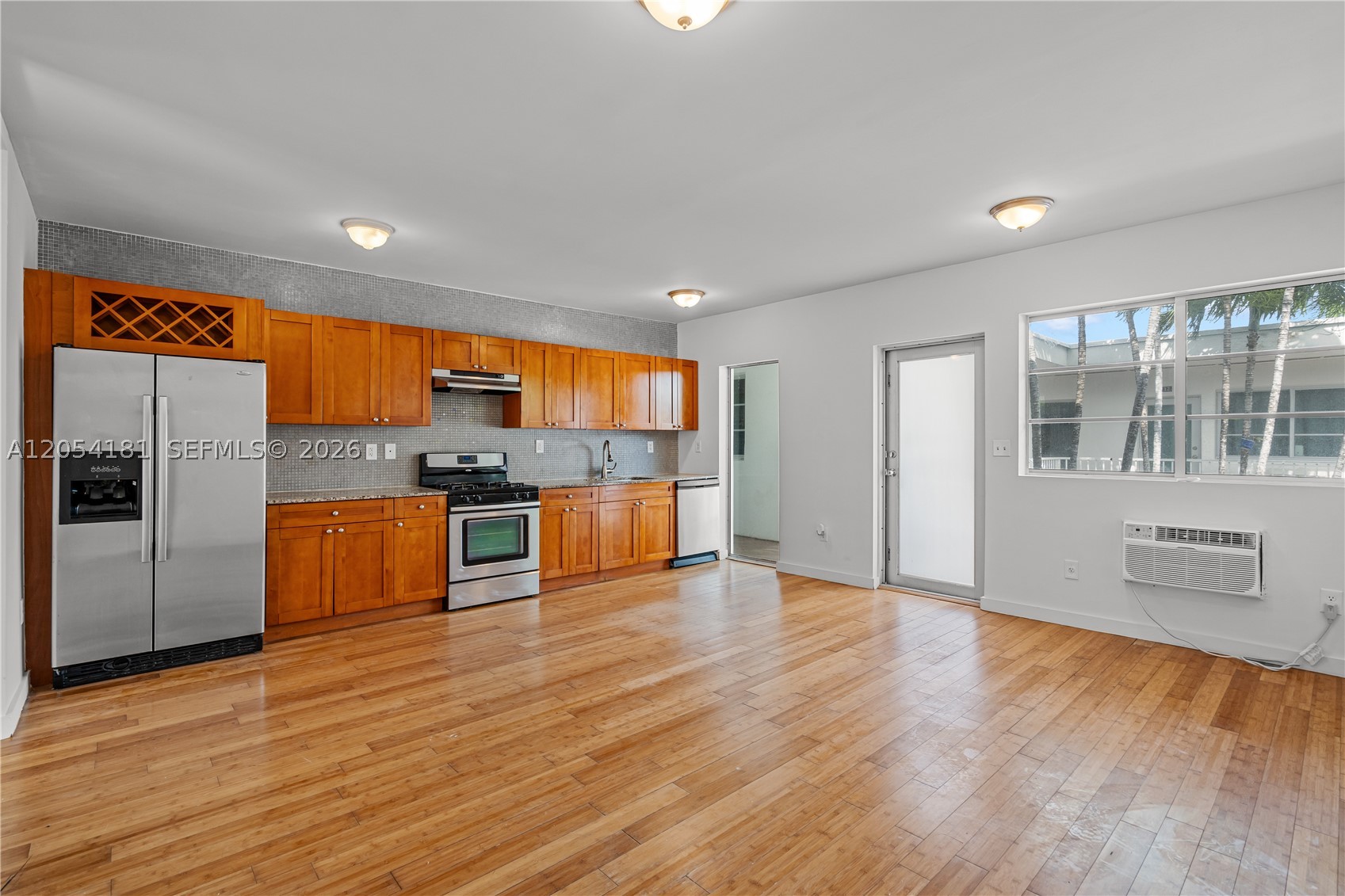 One bedroom apartment located on second floor available in a quiet waterfront community in North Beach. This unit features laminate floors, Whirlpool SS appliances, and a stackable washer and dryer in the unit. Residents can rent a boat slip in the community marina at very convenient monthly rates. Waterways Apartments consists of two newly renovated waterfront buildings in the North Beach neighborhood of Miami Beach. The property offers to residents a large, waterfront pool with a sundeck and barbecue area, a 14 slip marina which may accommodate up to 30 feet in a lush, tropical setting. In addition, residents are only a short distance to the beach, shopping and fine restaurants. Call today to find out how you can qualify to move in with FIRST MONTH ONLY! Ready for move in August 10th.
