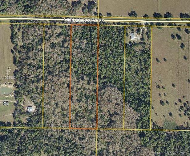 10.28 +/- ACRES FRONTING ON PAVED COUNTY ROAD #720/LOBLOLLY BAY ROAD. This tract is a combination of upland and lowland with uplands to build your home or install your mobile home, and other acreage for cows, horses, gardening, and nature. There is a well on the property, but current owner does not know how deep it is and has never used. Property is in Flood Zone A so will require flood insurance for residential use. Property is zoned Agricultural/Residential.
