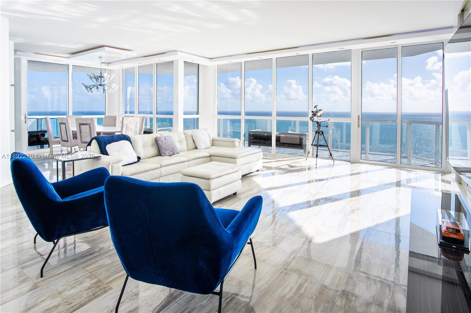 The Apex of Oceania: A Bi-Level Penthouse Masterpiece. Experience the ultimate in vertical luxury at 16425 Collins Ave, OS16A. This meticulously renovated 3,100 sq. ft. oceanfront penthouse offers a rare bi-level flow designed for the global elite. Featuring 3 bedrooms, 3.5 baths, and three coveted parking spaces, this residence combines the privacy of a grand estate with the five-star amenities of Sunny Isles Beach.

Level One: The Social Sanctuary

The grand entry opens to a light-filled living and dining expanse framed by floor-to-ceiling glass. A wrap-around balcony offers immersive ocean views from every angle. This level features a sophisticated junior suite with a private bath and balcony access, a second designer bedroom, a powder room, and a gourmet kitchen nook. Every inch has been professionally curated with high-end finishes for a turnkey transition.

Level Two: The Owner’s Private Wing

Ascend to a dedicated master retreat encompassing the entire upper floor. This sanctuary features a sprawling master suite with a private balcony showcasing 270-degree views of the Atlantic, Miami Skyline, and Intracoastal. The floor is completed by a massive walk-in closet, a spa-inspired bath with private bidet, and a significant professional office with its own balcony access—the perfect "Sky Office" for the modern executive.

This is more than a residence; it is a statement. Offered fully designed and ready for immediate occupancy.