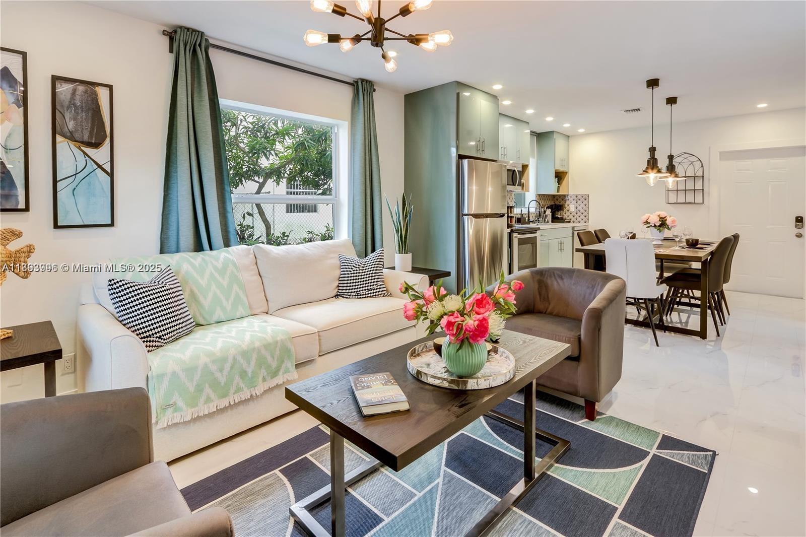 This fully furnished, renovated, oversized 2-bed, 2-bath apartment offers a spacious living room filled with natural light and an open layout connecting to a modern, upgraded kitchen. Washer and Dryer inside the unit. 2 assigned parking spaces. Also available unfurnished at $2,100/month. Fast approval. On lockbox and easy to show. Electricity, water, and Wi-Fi are included for a flat fee of $200/month paid by the tenant.