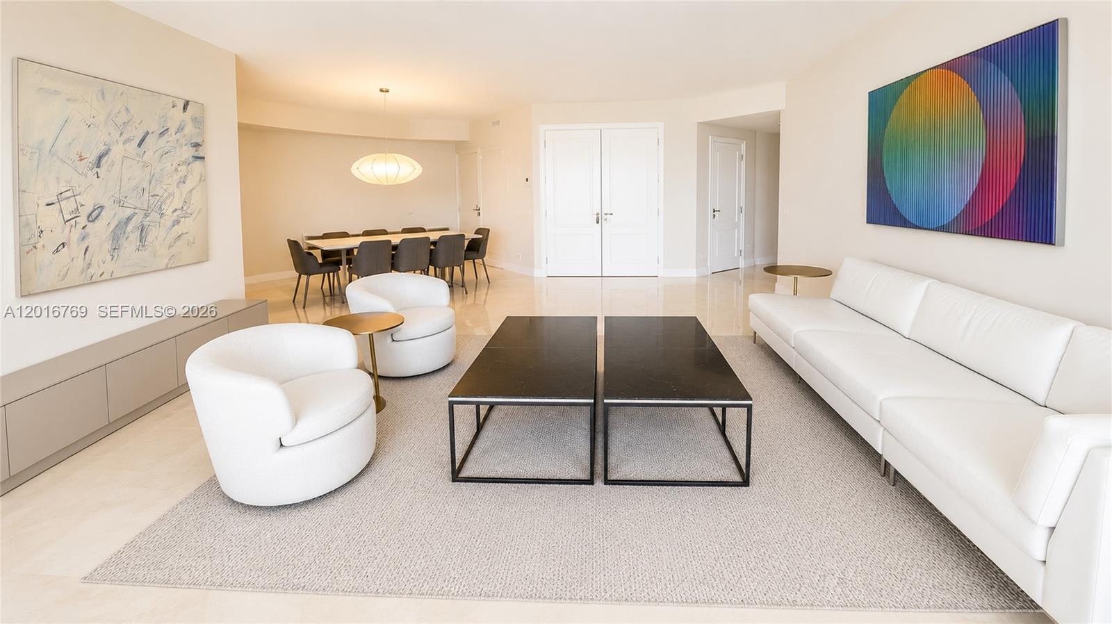 Just steps from the beach, enjoy luxury living in this stunning 3 Bedroom Lake Villa residence at The Ocean Club, Key Biscayne - offering a perfect blend of elegance and comfort. The private elevator opens into a gracious foyer, leading to lake views, abundant natural light, and spacious interiors. This larger Lake Villa model (2,470 SF) feels more like a house than a condo with walk in closets & ample storage. The oversized balcony is an extension of the living space and perfect for kids' play & entertaining. The Ocean Club features a private Beach Club, beachside restaurants, fitness center, spa & beauty salon, Tennis club, and more! Immediate availability & easy to show – seize the opportunity to make this your dream home!