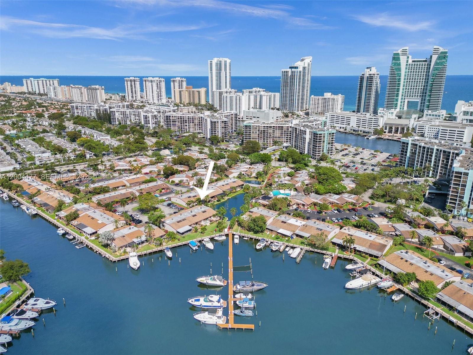 WOW! Beautiful & rare opportunity to own your boater's paradise! The boat dock is N-6 with direct Ocean Access (no fixed bridges) & is for sale with the Villa-condo at 2667 Parkview Dr. Hallandale Beach. Park up to 40ft x 14ft. Can rent the property & the dock separately! Remodeled villa with high vaulted cedar ceiling with 2 bedrooms & 2 bathrooms all furnished & turnkey. New remodeled white kitchen with quartz countertop & new master bathroom. Very spacious, relax in your master bedroom looking at the atrium. Private large outdoor deck with water views to entertain all your friends & family. Washer & dryer inside the unit. Comes with 2 parking space & dock N6 up to 50 feet boat. Community pool, pet ok, boatpool, sauna & tennis. Pet friendly, beautiful location, minutes to the beach,