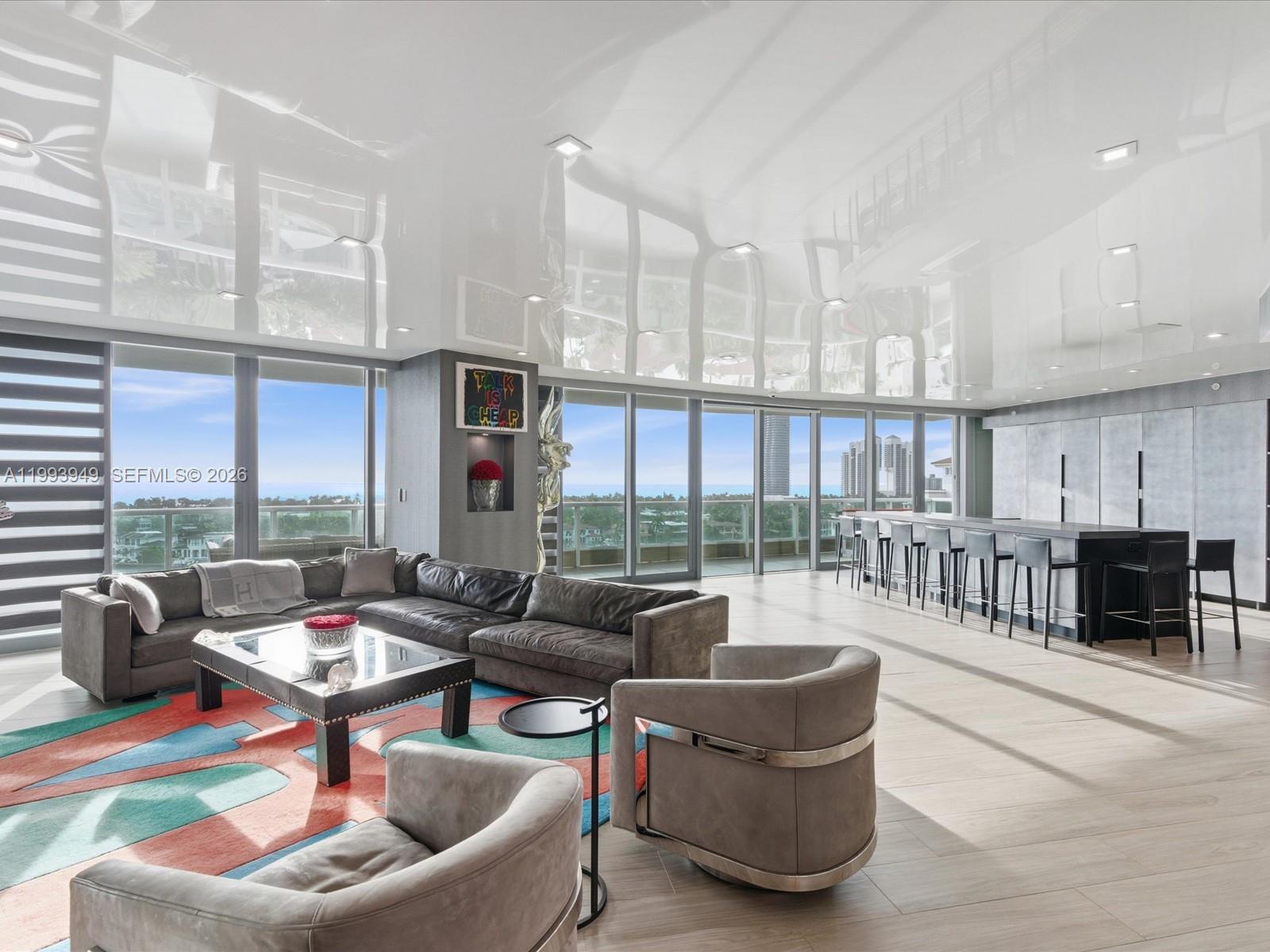 A refined expression of waterfront living within Porto Vita’s South Tower, this 2 bedroom, 2 full and 1 half bathroom residence spans 2,390 interior square feet with 3,046 total square feet, offering expansive proportions and uninterrupted Intracoastal and ocean views from every room.

Floor to ceiling glass frames sweeping water vistas, filling the interiors with natural light while creating a seamless connection between indoor and outdoor living. The residence is designed for both comfort and sophistication, featuring open living and dining areas that flow effortlessly to a generous balcony overlooking the coastline.

The primary suite is a private retreat, complete with a spacious sitting area, dual vanities, and a spa inspired bath. A well appointed kitchen with eat in dining enhances everyday living, while additional living spaces provide flexibility for entertaining or quiet relaxation.

Set within the exclusive Porto Vita community, residents enjoy a full suite of resort caliber amenities including a private marina, fitness center, tennis courts, spa, clubhouse, and 24 hour security, all moments from Aventura’s premier shopping, dining, and beaches.