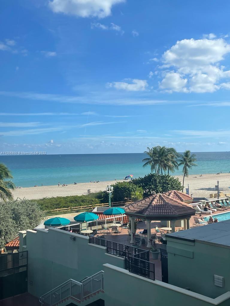 LOCATION, LOCATION, LOCATION.......Studio located in the wonderful Hollywood Beach Boardwalk.  Unit with South east ocean view as shown in the picture.  One parking to use by owner.  No rental restrictions on this building you can rent it yourselves or do Airbnb.  Pets are allowed under 18 pounds.  All utilities include in the maintenance electricity, water, basic cable and WIFI.