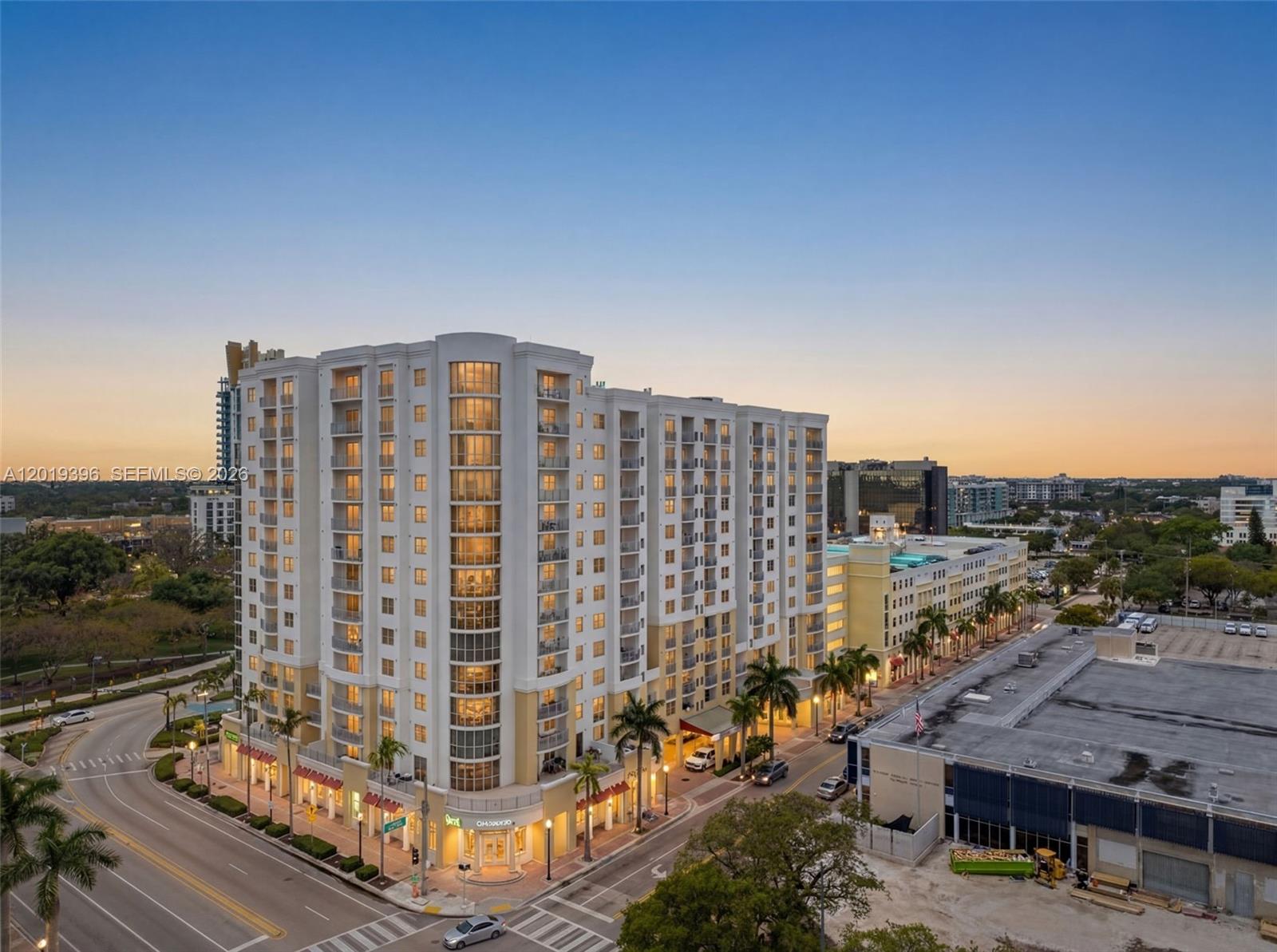 Spacious 1 Bed - 1 Bath - Radius at Young Circle, one of Downtown Hollywood’s most desirable full-service buildings. This 690 sq ft unit features an open/functional layout, tiles throughout, a modern kitchen equipped with S/S appliances & granite countertops, perfect for everyday living and entertaining. The unit includes in-unit washer/dryer, a spcious bedroom w/ a walk-in closet, and a well-appointed bathroom with double sinks, Roman tub, plus a separate shower. HOA includes: basic Wi-Fi, cable, water, plus 1 assigned garage parking space (#210). Radius offers resort-style amenities: fully equipped fitness center, spa, yoga room, movie theater, party room, business center, rooftop pool with stunning city views, 24-hour concierge, and valet service. Ideally located in the heart of Downtown Hollywood across from Young Circle, just steps from restaurants, cafes, supermarkets, pharmacies, and vibrant nightlife. Minutes to Hollywood Beach/Boardwalk and close to the Seminole Hard Rock Hotel & Casino.