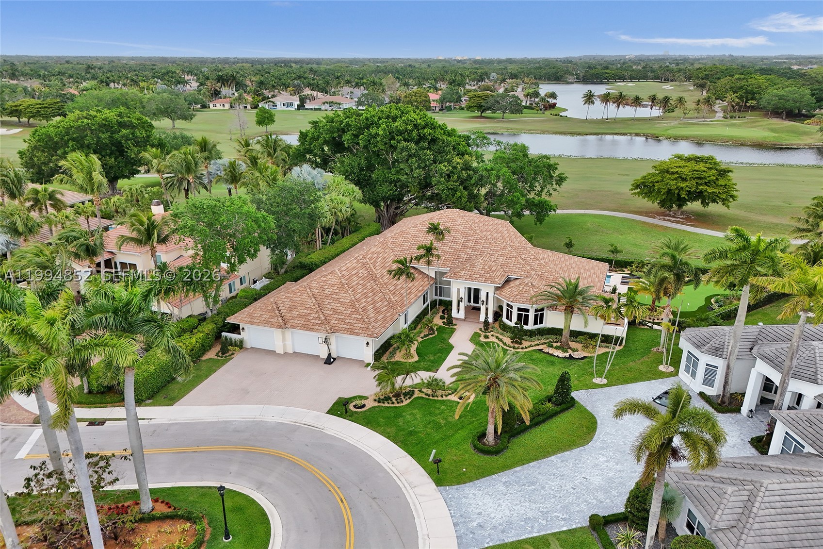 ONE-OF-A-KIND, PRISTINE & METICULOUSLY MAINTAINED RESIDENCE WITH ENDLESS WATER AND GOLF VIEWS! 

Presenting a rare and exceptional offering in the Princeton enclave of Weston Hills Country Club. Perfectly situated on an expansive 18,972 sq ft cul-de-sac lot, this residence showcases stunning, unobstructed golf and water views from nearly every vantage point. From the moment you arrive, the home makes a striking impression with its impressive curb appeal, grand driveway, three car garage, and beautifully curated landscaping, all set within a premier cul-de-sac location.

Inside, the home exudes both sophistication and warmth, featuring 5 spacious bedrooms, 4 full baths, and 2 half baths, plus a library/office. The thoughtfully designed 4,806 sq ft floor plan offers seamless flow for both everyday living and elegant entertaining. At the heart of the home is a stunning chef’s kitchen, complete with top-of-the-line appliances and exceptional finishes.

The outdoor living areas are truly spectacular and designed to impress, featuring a resort-style pool and patio, built-in barbecue, expansive entertaining areas, lush landscaping, premium turf, and a custom putting green.
Additional highlights include a home automation system that allows the homeowner to manage features of the home effortlessly from a central device, hurricane impact windows and doors, and a well maintained 10-year-old roof.

Located within one of Weston’s most exclusive and sought-after communities, this home offers the perfect blend of privacy, luxury, and lifestyle, with convenient access to top rated schools, shopping, dining, and major highways. This is a rare opportunity you won’t want to miss! Move-in ready and truly a must see, as photos simply do not capture its full beauty.