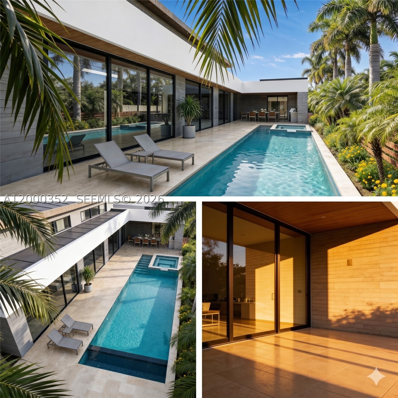 Arriving in the first quarter of 2027 | 789 Shorecrest is a masterwork of modern architecture that harmonizes clean, minimalist lines with the lush, tropical soul of Miami. This brand-new, 5,400 Sq Ft one-story residence offers an expansive sanctuary where indoor luxury and outdoor serenity become one. Designed with a "minimal by design" ethos, the home features a striking low-profile silhouette and a light-colored, high-Albedo exterior that is as functional as it is aesthetic. 5 Bedrooms: Including a sprawling Master Suite featuring dual walk-in closets and a spa-inspired Master Bath. 4.5 Bathrooms: Featuring non-absorbent, high-end surfaces and a convenient powder room for guests. An open-concept Great Room and Family Room anchored by a gourmet kitchen and hidden pantry, all framed by floor-to-ceiling glass that invites the "organic by nature" surroundings inside. A stunning 30-foot lap pool and integrated Jacuzzi serve as the focal point of the backyard, surrounded by a contemporary stone patio. Open-Air Entertaining: Deep covered terraces and a dedicated BBQ area provide the perfect backdrop for evening gatherings under the Miami stars. Smart Design with a spacious 2-car garage with fire-rated separation and a dedicated laundry room add effortless functionality to daily life. Experience a home where every line has a purpose and every view is a breath of fresh air. 789 Shorecrest is not just a residence; it is a lifestyle defined by simplicity and natural elegance.