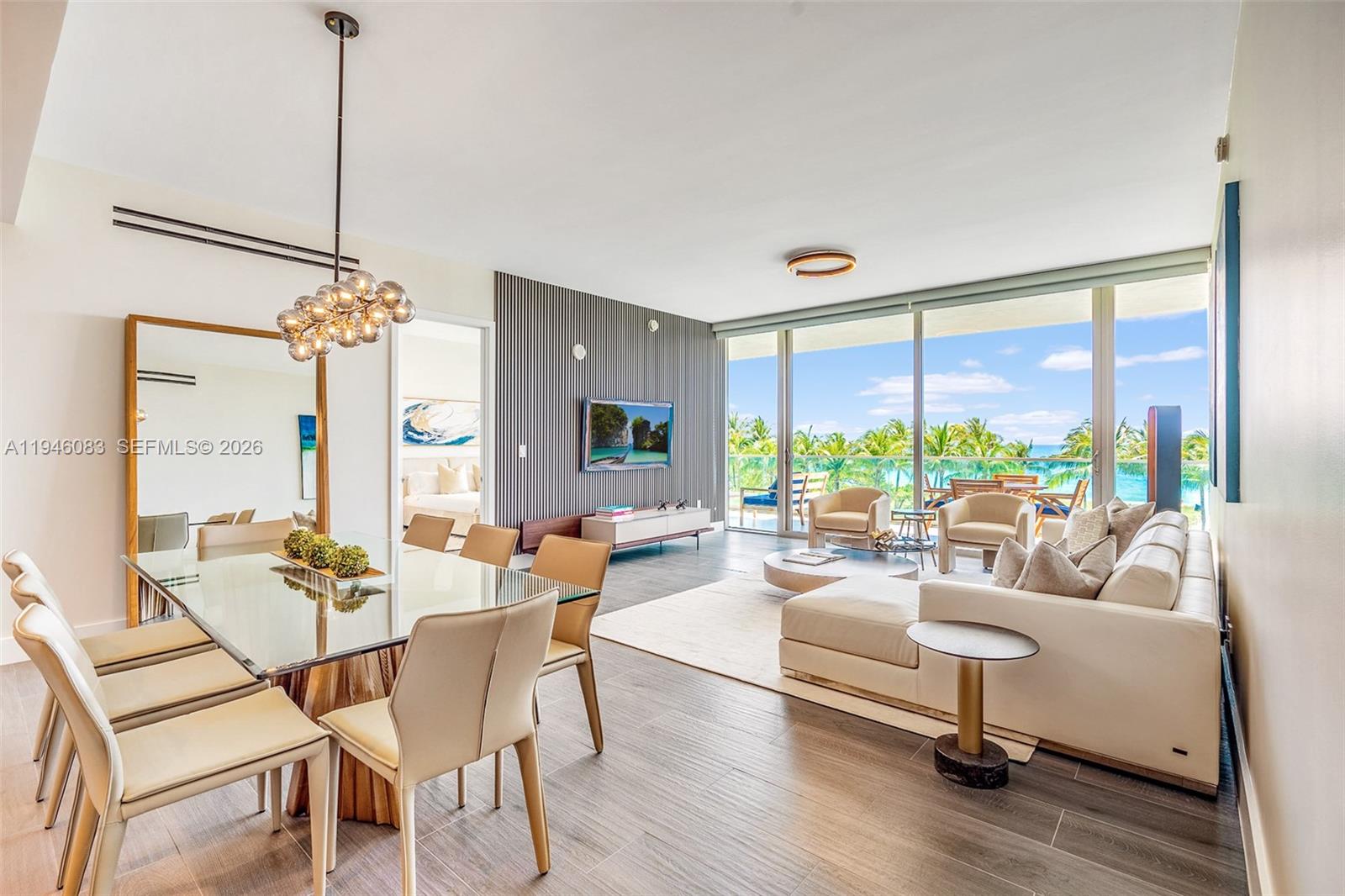 Welcome to your new slice of paradise!. This gem offers 3 BR's(Den converted to 3rd BR), 3 Bath's & a luxurious & spacious layout. Get ready to be wowed by the direct ocean views from your oversized terrace Living room & 2 BR's. The interior boasts Gaggenau appliances, wine cooler & new designer furniture, ensuring that every moment spent in this waterfront oasis is nothing short of hi-end & luxurious.

The Oceana comes w/ an array of amenities, including a F/T DRMN, concierge, theater, kids rm, private elevator, gym, 2 pools, basketball court, pet spa, tennis courts, spa, valet parking & more.

With the panoramic ocean frontage, this home is the epitome of coastal living. Don't miss your chance to experience the best of Bal Harbour. 2 Parking spaces & storage included.