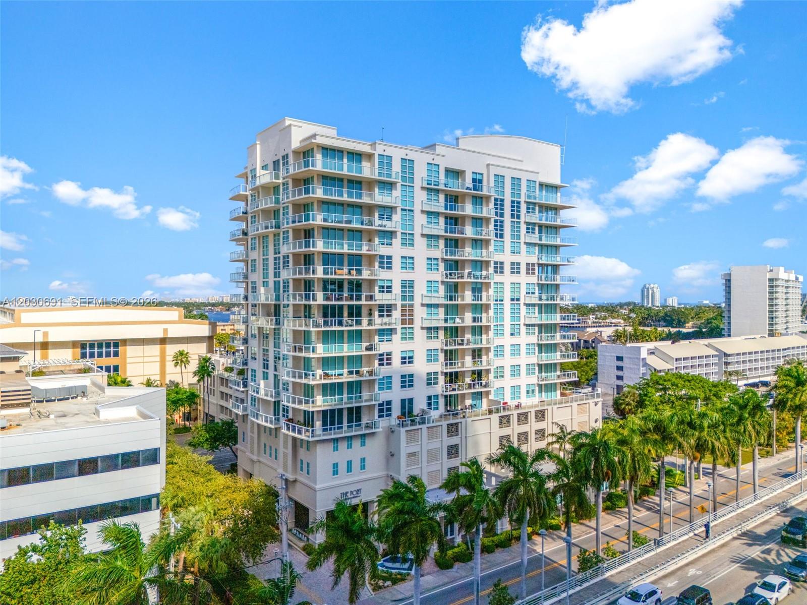 Beautiful 2-bedroom, 2-bath residence in the highly sought-after Port Condominium on SE 17th Street. This spacious unit offers an open split-floor plan with abundant natural light and a comfortable living and dining area. The kitchen features ample cabinet space and a functional layout ready for your personal updates. The primary suite includes a generous walk-in closet and a spacious bathroom with dual sinks, a separate shower, and a soaking tub. Enjoy city and skyline views from your private balcony. The Port is a luxury, full-service building offering 24/7 security, concierge, a heated pool, fitness center, sauna, clubroom, and an on-site marina. Unbeatable location minutes from Fort Lauderdale Beach, Port Everglades, the airport, Las Olas, dining, shopping, and entertainment. A wonderful opportunity to customize a unit in one of Fort Lauderdale’s premier buildings. Auction dates: 6/08/2026-6/10/2026