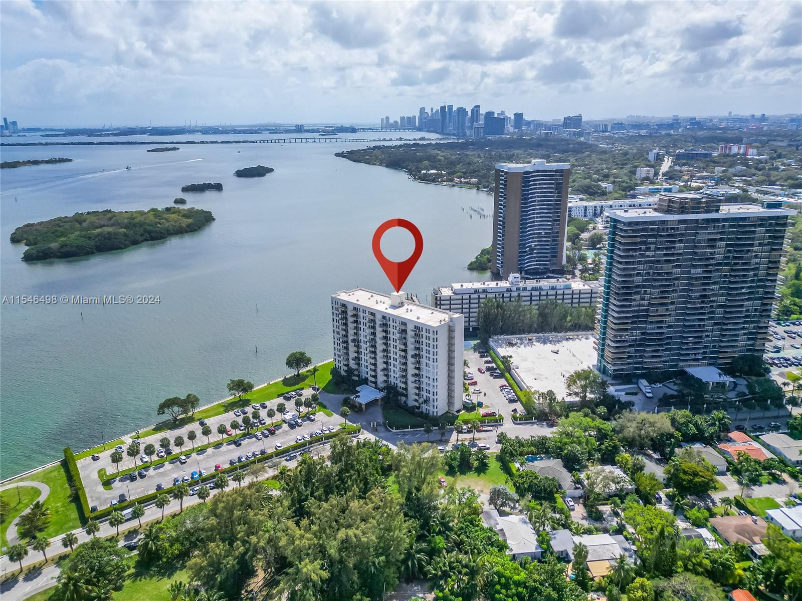 Available to move in now- unfurnished- breathtaking wide Biscayne Bay waterviews from balcony -Unit on 10th floor. Spacious 1 bedroom 1 bath. Clipper on the Bay gated community that is tucked away in the trendy Upper East side off Biscayne Blvd & 69 street- Offering a massive lap pool & jacuzzi on ground level, sauna, tennis court, 24hour guard in lobby, on-site management. Ample closets, automatic fenced in parking (1 assigned parking space). Ideal location to walk to trendy bars & restaurants. Unit does not have washer/dryer inside-this building offers community laundry facilities on each floor. Take advantage Baywood Park downstairs. Electricity used by the A/C and water is included in the monthly rent. Walk friendly neighborhood! Visitor parking along street parking. call to schedule!