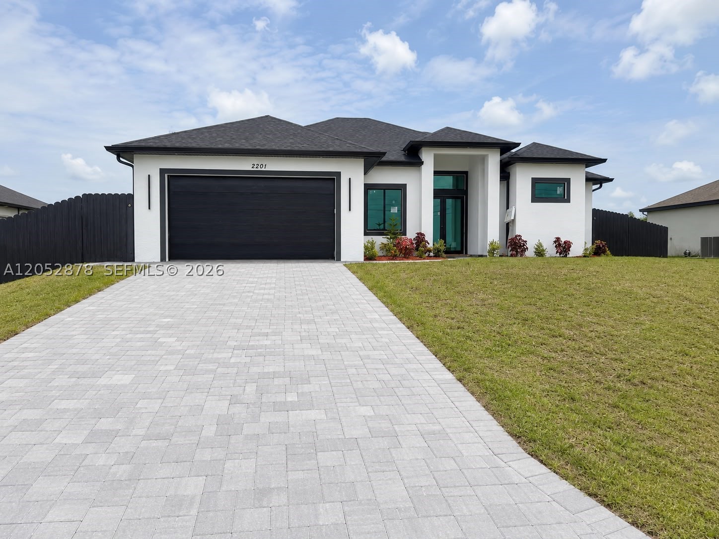 Stunning brand-new construction home (2026) featuring 4 spacious bedrooms and 3 full bathrooms. This beautiful property offers a double garage, a fully fenced yard, and a private pool, perfect for relaxation and entertaining. Enjoy a gorgeous outdoor patio designed for comfort and tranquility. Centrally located in Cape Coral, close to shopping, dining, and major roadways. A perfect blend of modern living and convenience! Don't Miss This Opportunity